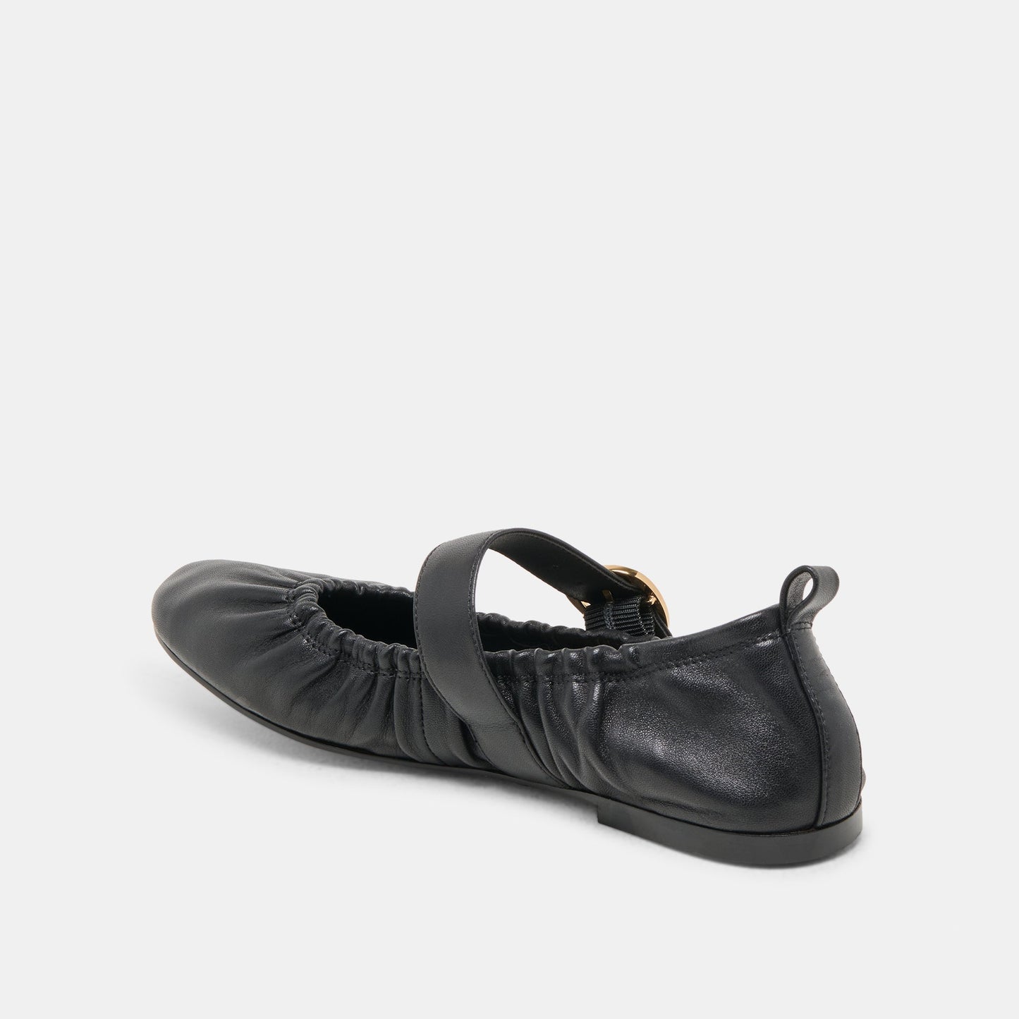 Caely Black Leather Ballet Flats Dolce Vita Discount