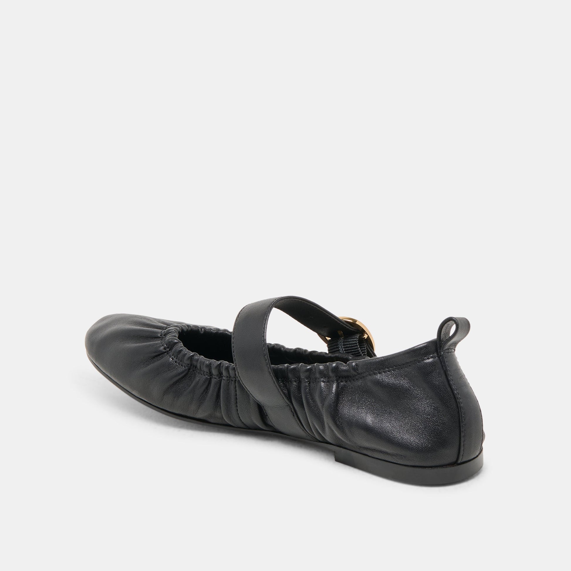 Caely Black Leather Ballet Flats Dolce Vita Discount