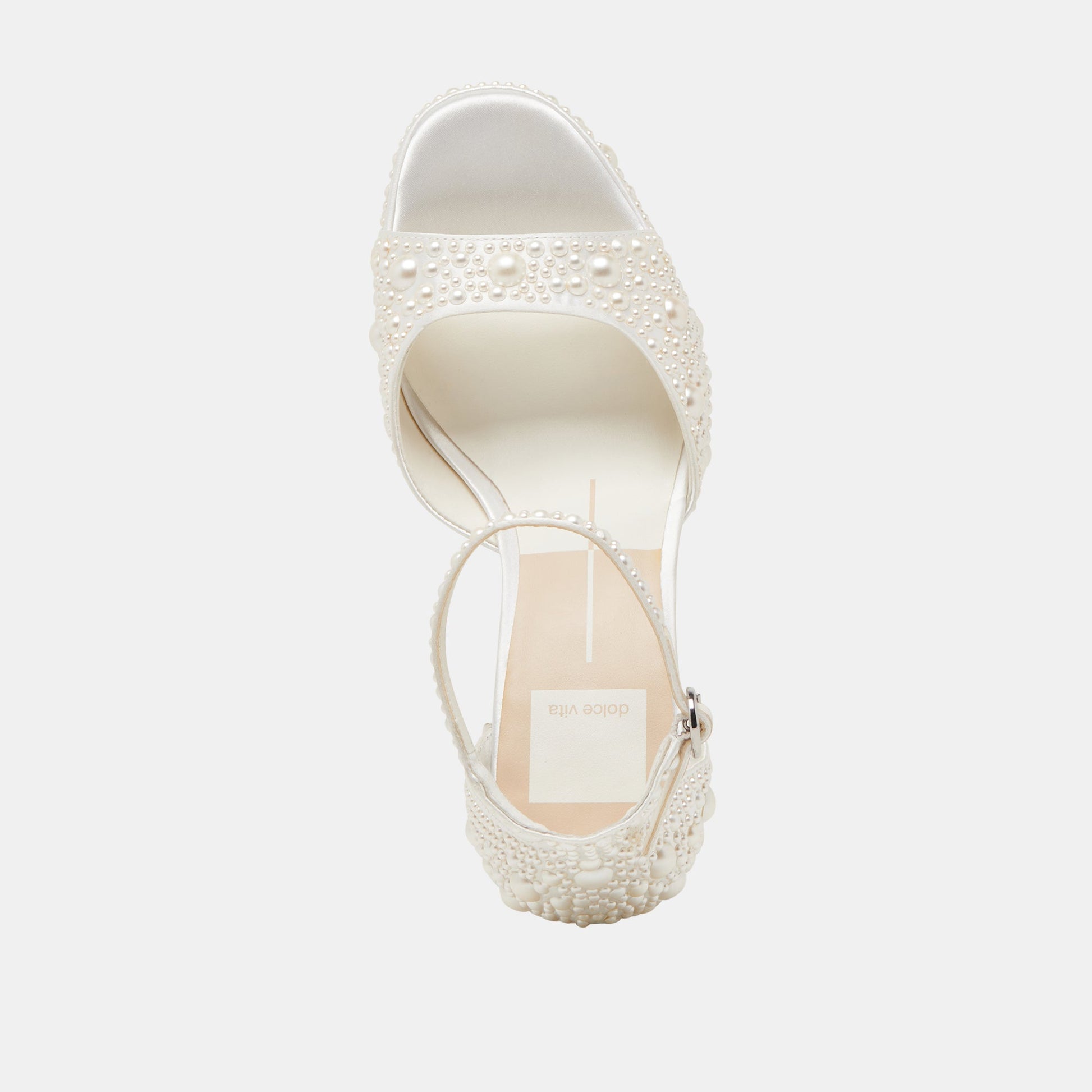 PANDRO PEARL HEELS TRUE WHITE SATIN
 – Dolce Vita Dolce Vita Sale