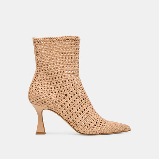 Embry Lt Tan Woven Stella Booties Dolce Vita For sale