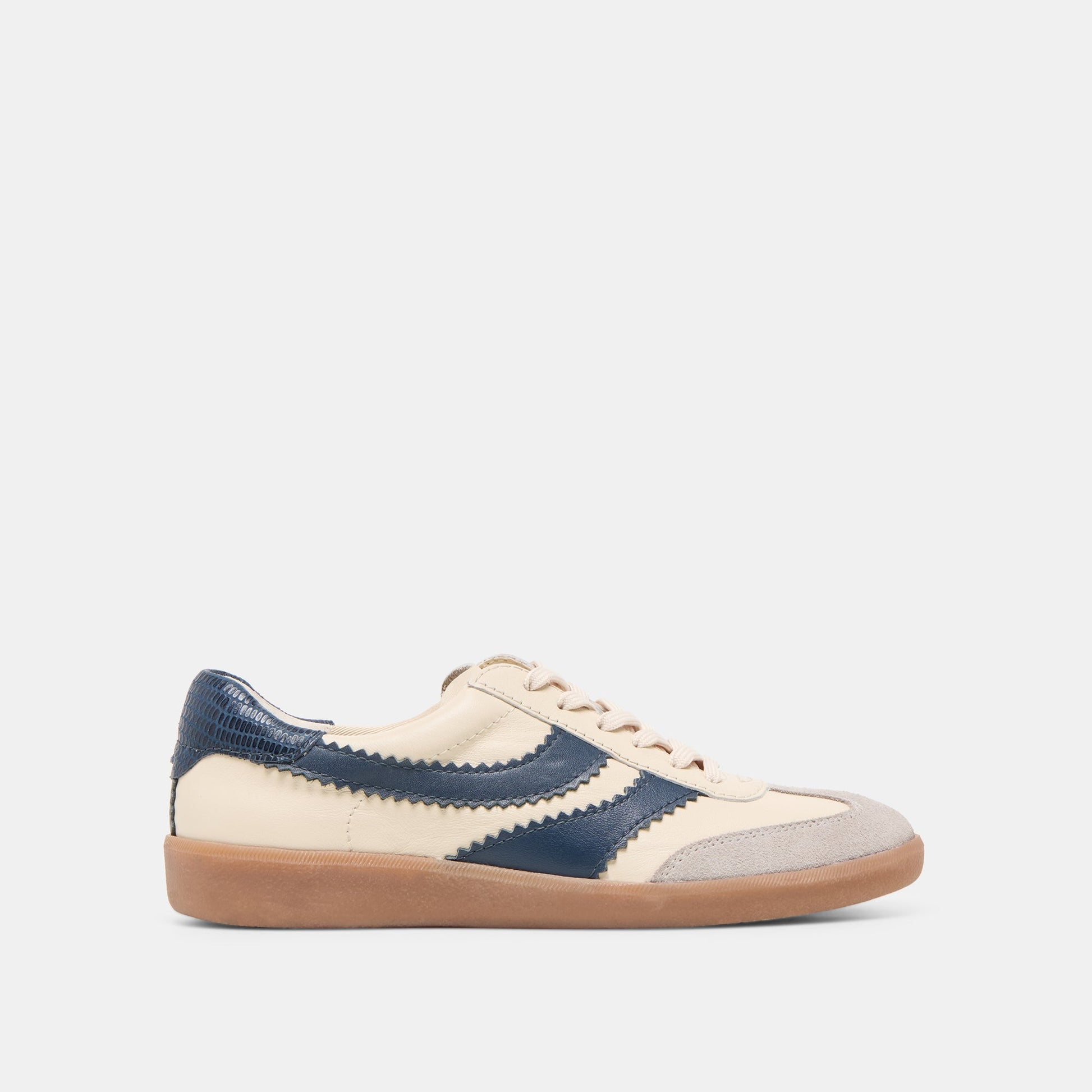 Merit White Navy Leather Sneakers Dolce Vita New