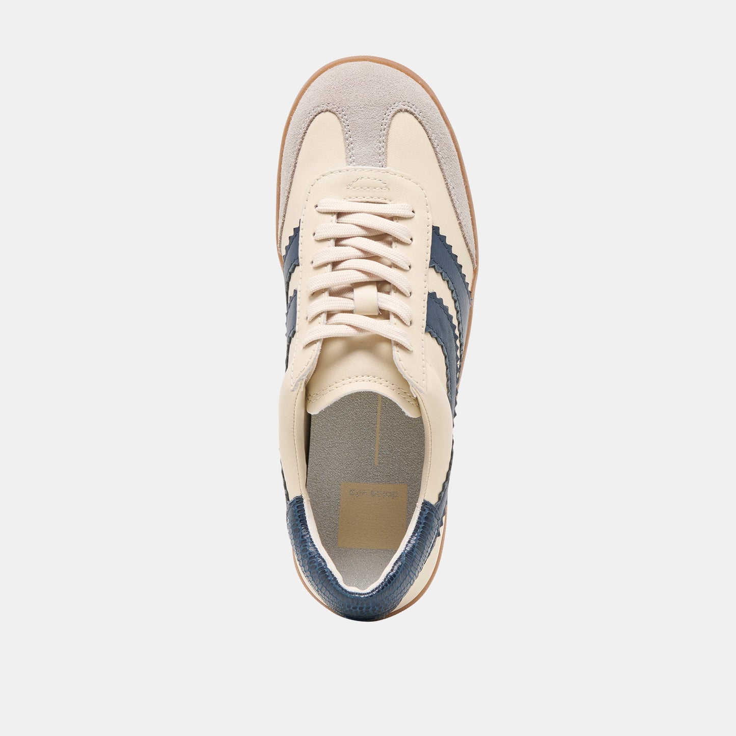 Merit White Navy Leather Sneakers Dolce Vita New