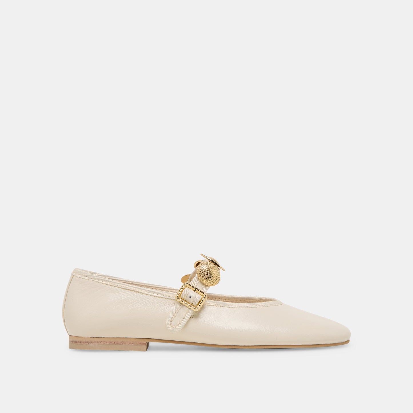 Relan Off White Leather Ballet Flats Dolce Vita us