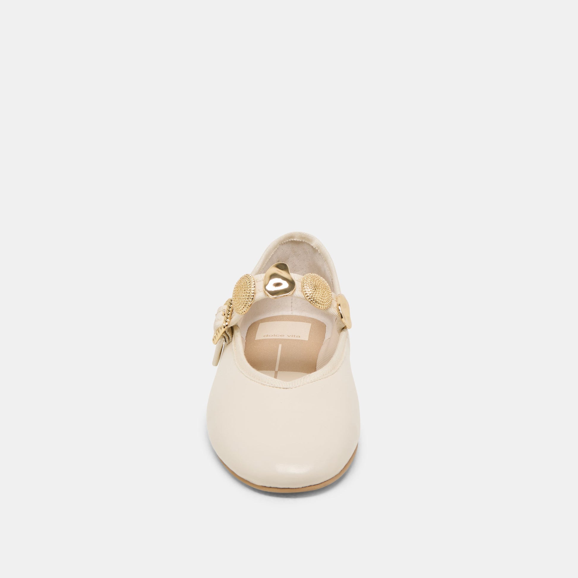 Relan Off White Leather Ballet Flats Dolce Vita us