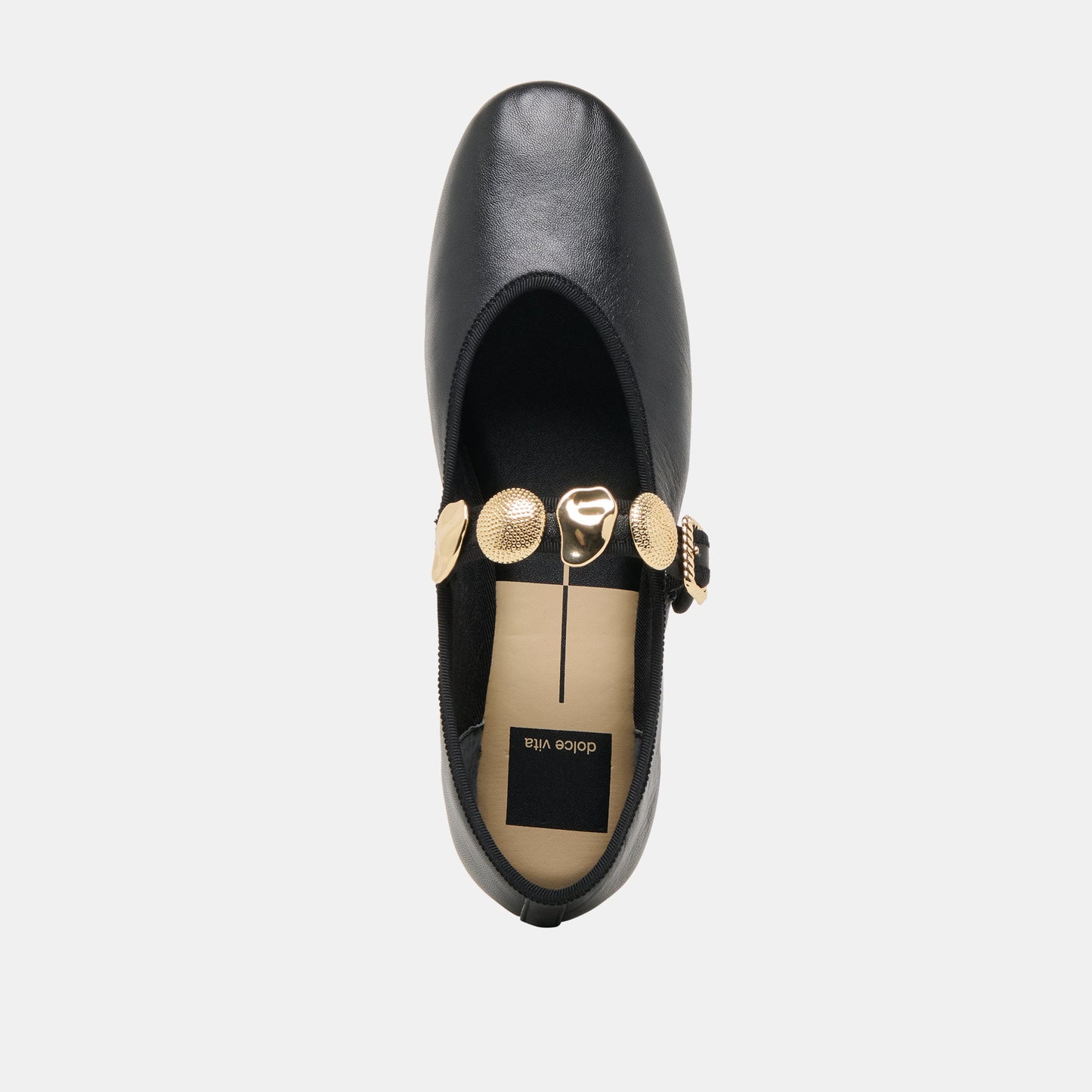 Relan Black Leather Ballet Flats Dolce Vita Discount