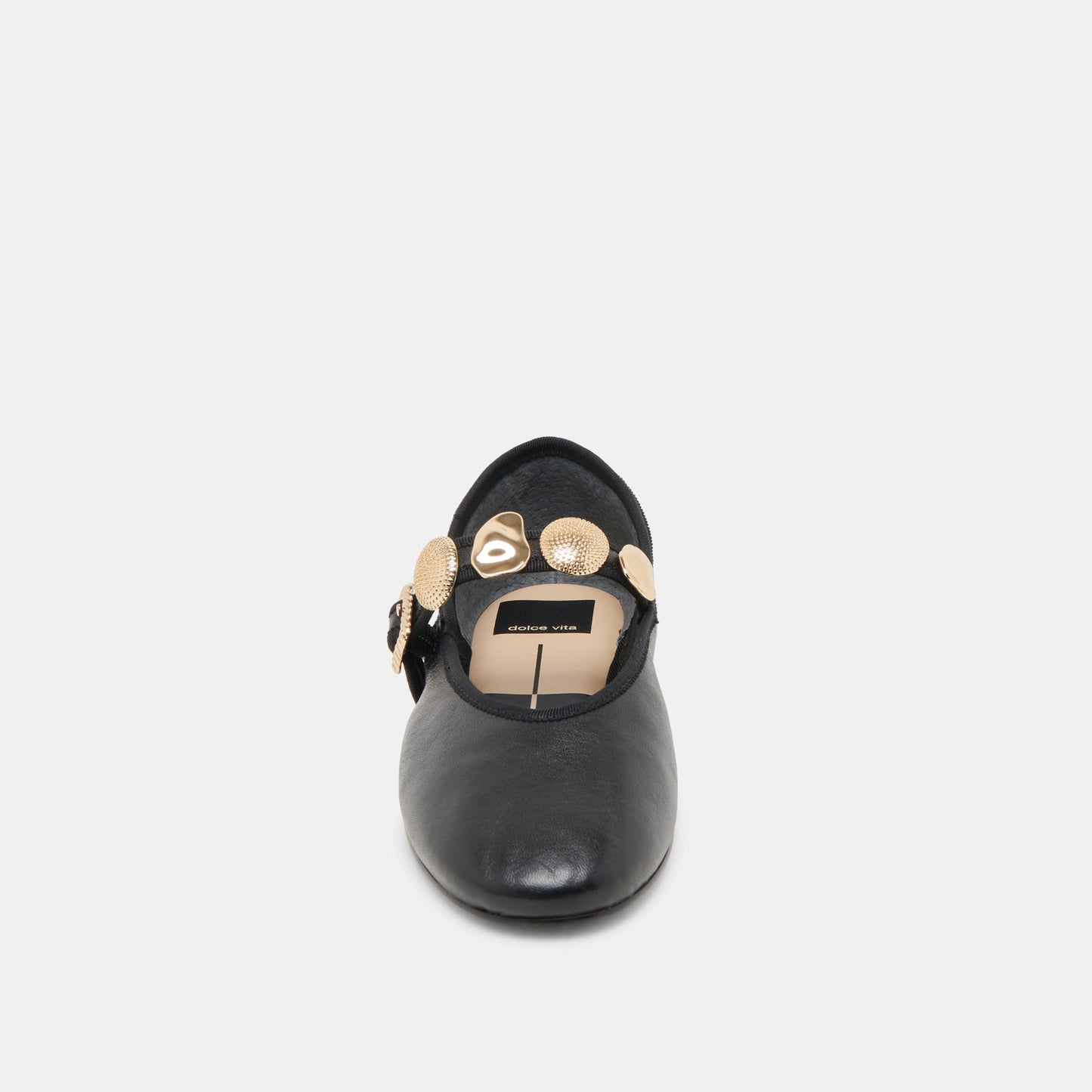 Relan Black Leather Ballet Flats Dolce Vita Discount