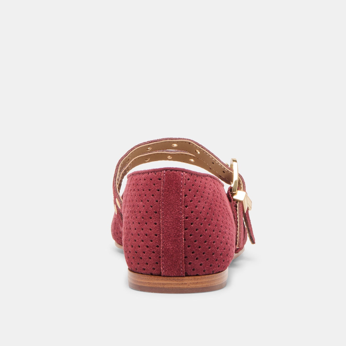 Baylee Grommet Oxblood Perforated Suede Ballet Flats Dolce Vita Online