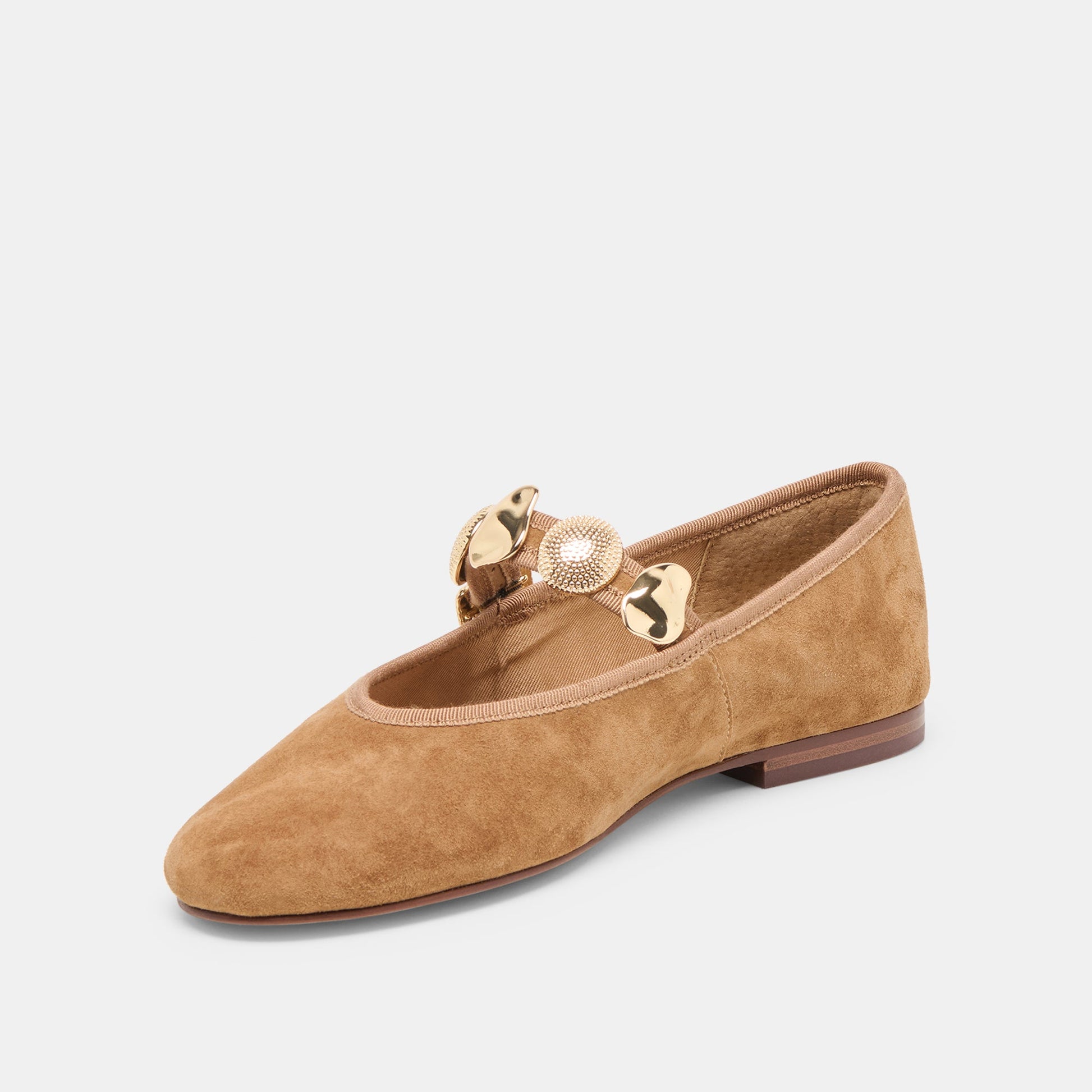 Relan Lt Brown Suede Ballet Flats Dolce Vita For sale