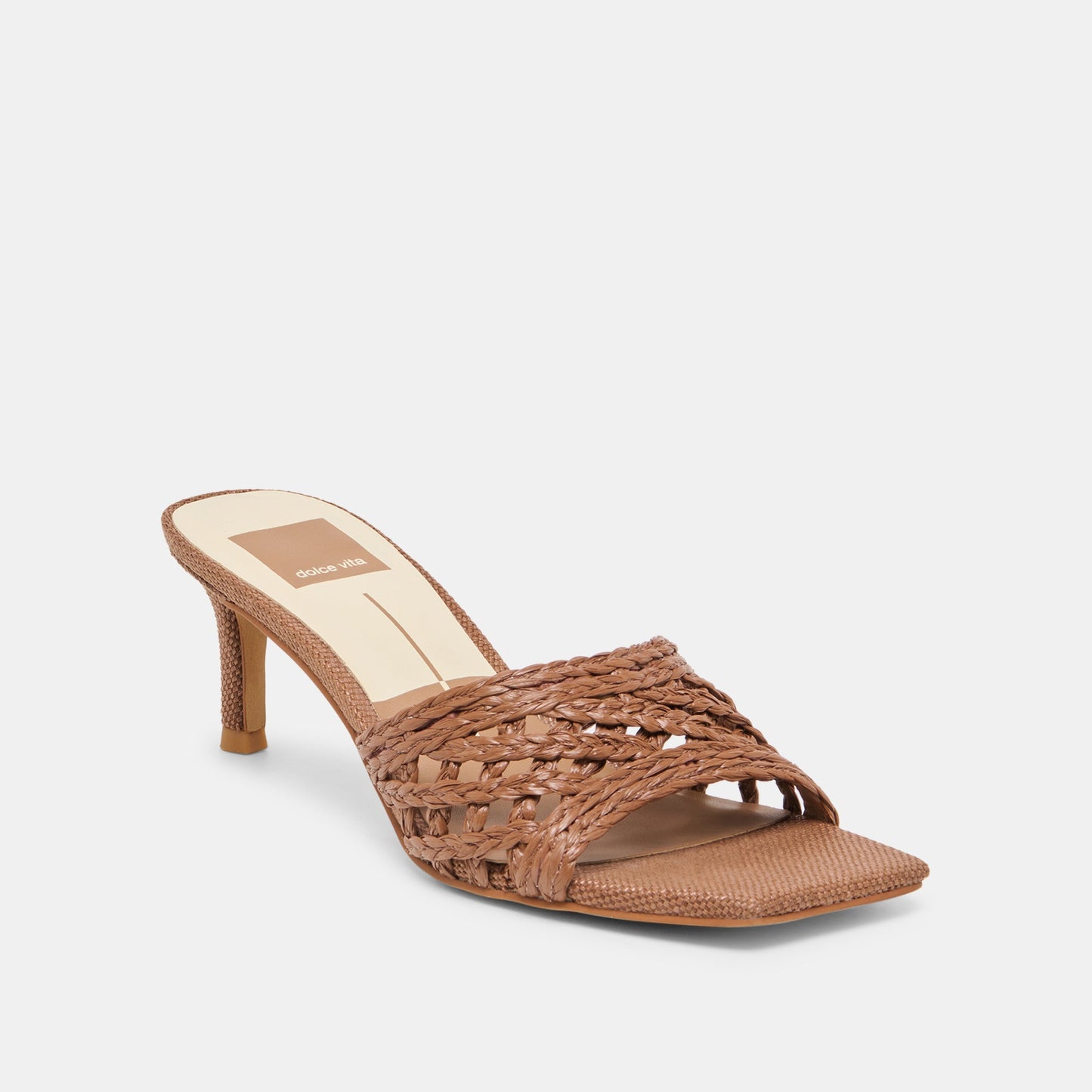 Bowen Cognac Raffia Heels Dolce Vita Discount