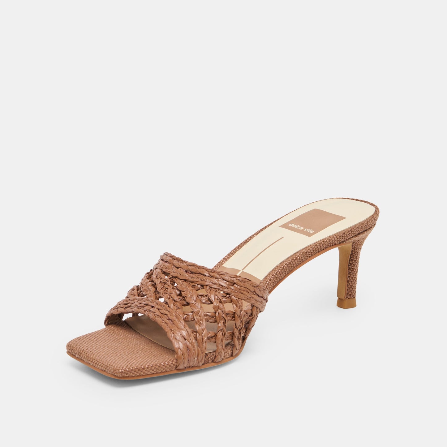 Bowen Cognac Raffia Heels Dolce Vita Discount