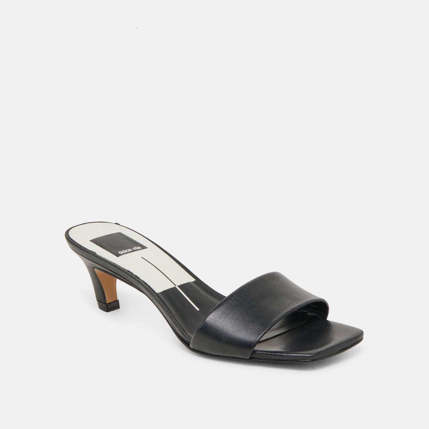 Rexa Black Leather Heels Dolce Vita Outlet