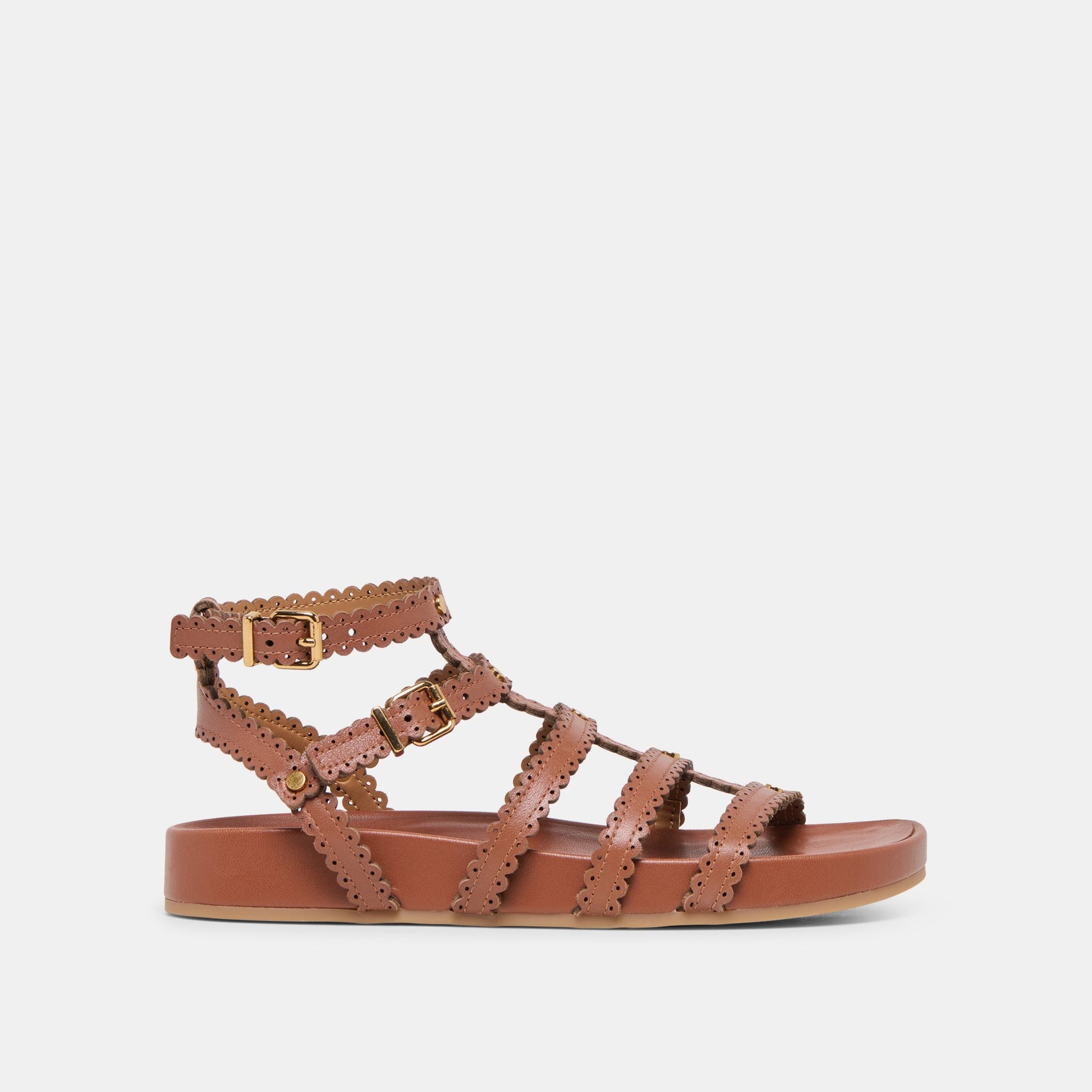 Susana Cognac Leather Sandals Dolce Vita On sale