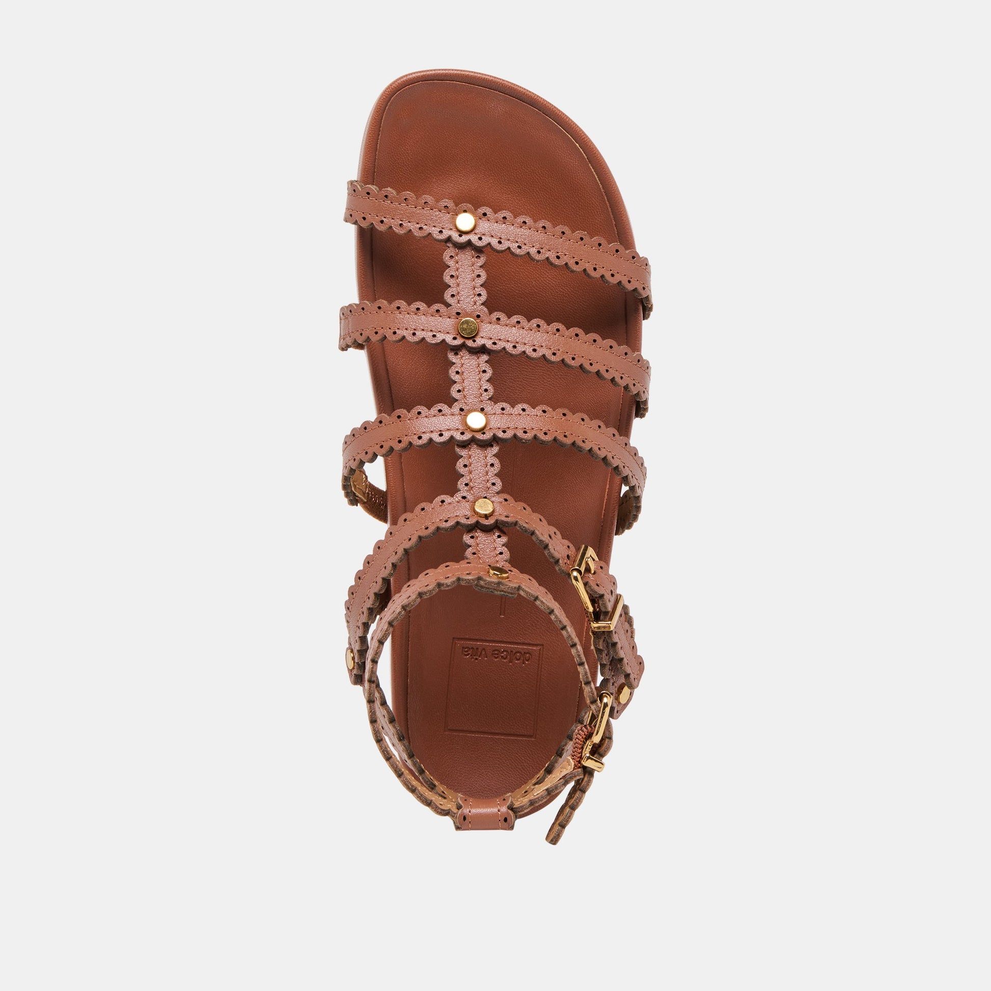 Susana Cognac Leather Sandals Dolce Vita On sale