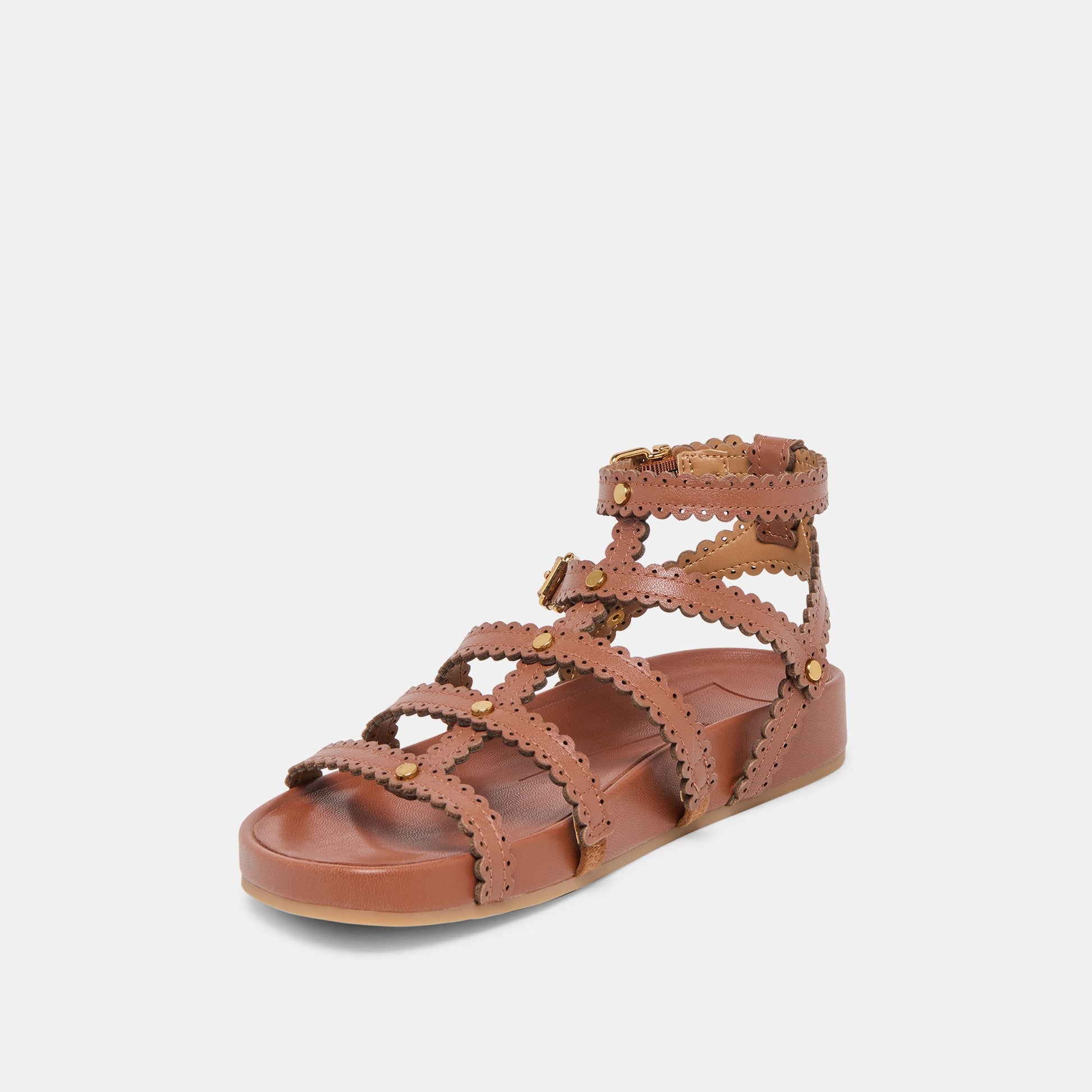 Susana Cognac Leather Sandals Dolce Vita On sale