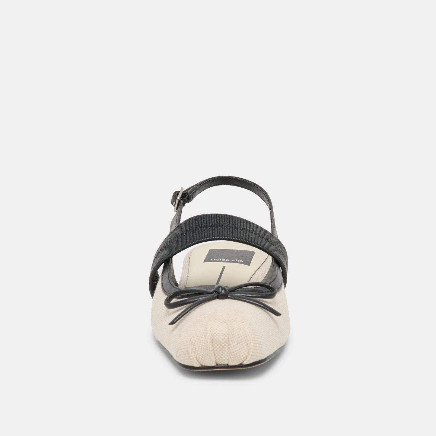 Grifan Natural Black Linen Flats Dolce Vita Discount