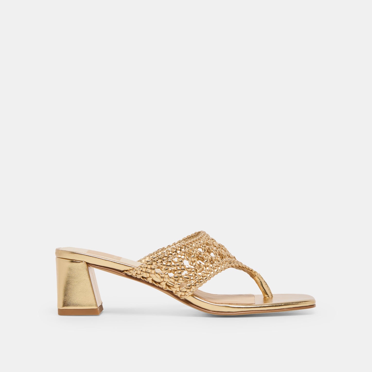 Barlo Gold Woven Stella Heels Dolce Vita Online