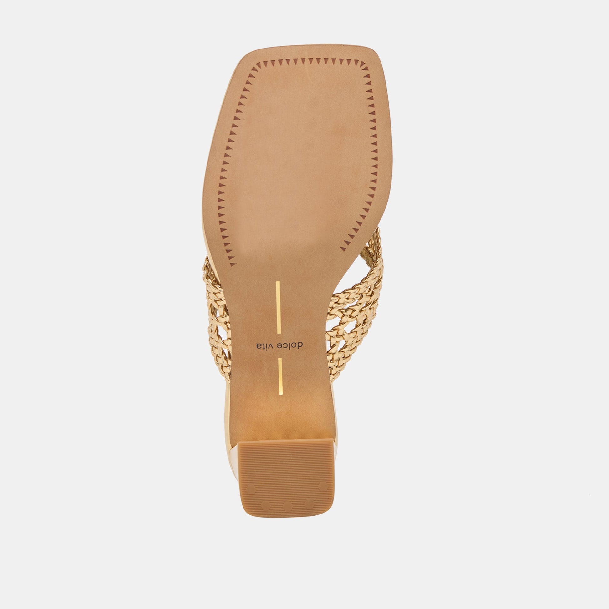 Barlo Gold Woven Stella Heels Dolce Vita Online
