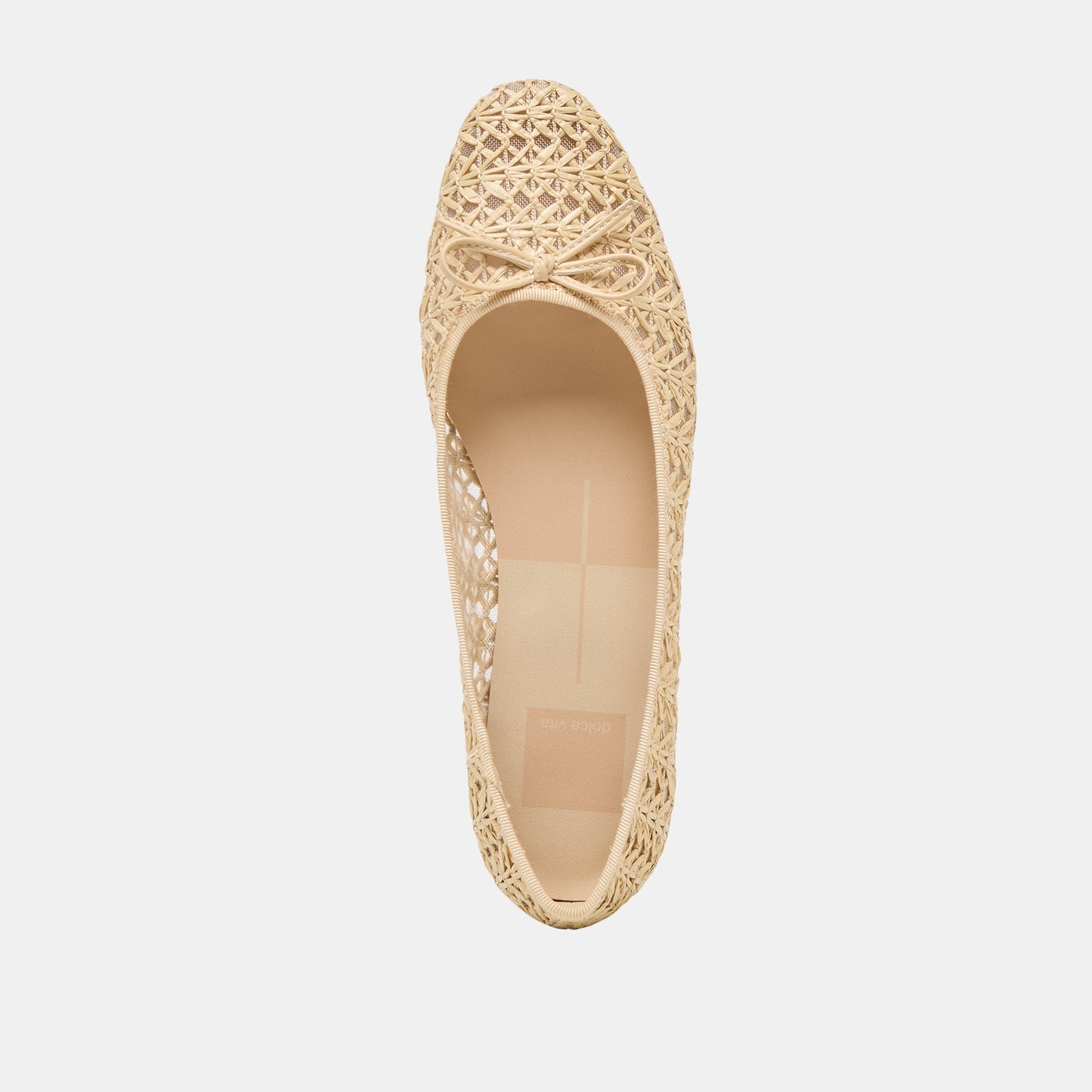 Ulicia Lt Natural Cross Hatch Raffia Ballet Flats Dolce Vita Outlet