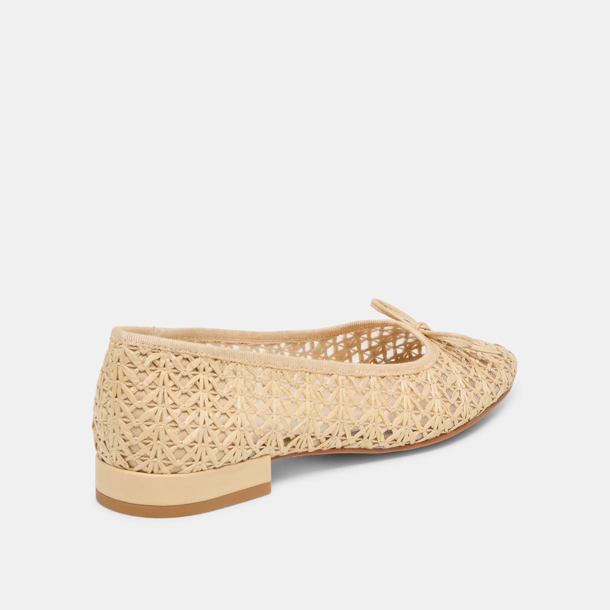 Ulicia Lt Natural Cross Hatch Raffia Ballet Flats Dolce Vita Outlet