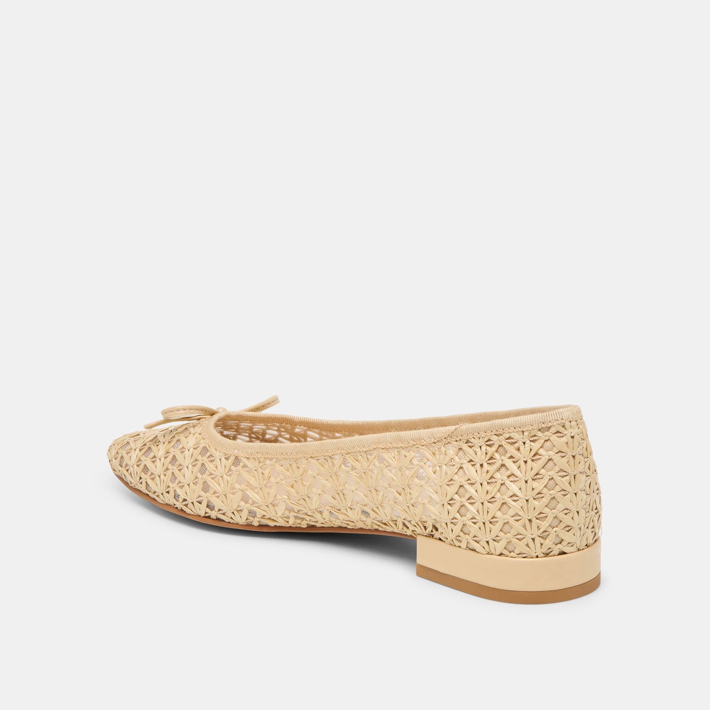 Ulicia Lt Natural Cross Hatch Raffia Ballet Flats Dolce Vita Outlet
