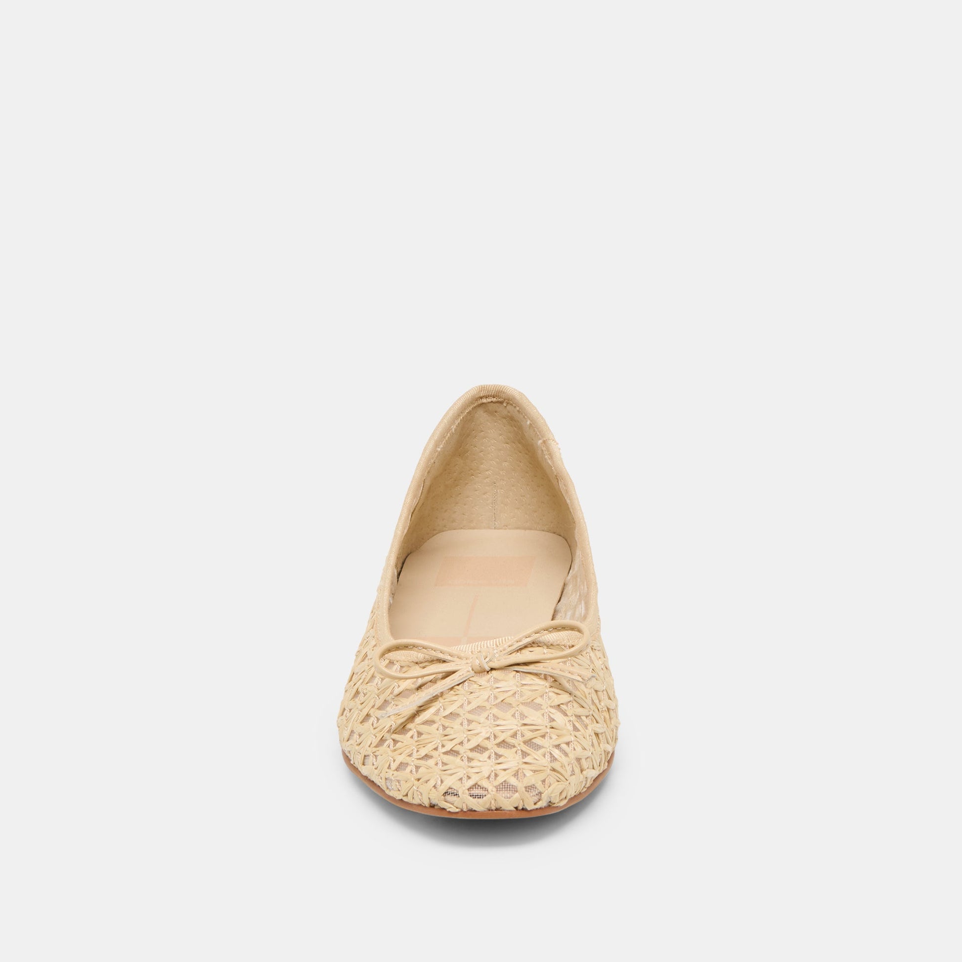 Ulicia Lt Natural Cross Hatch Raffia Ballet Flats Dolce Vita Outlet