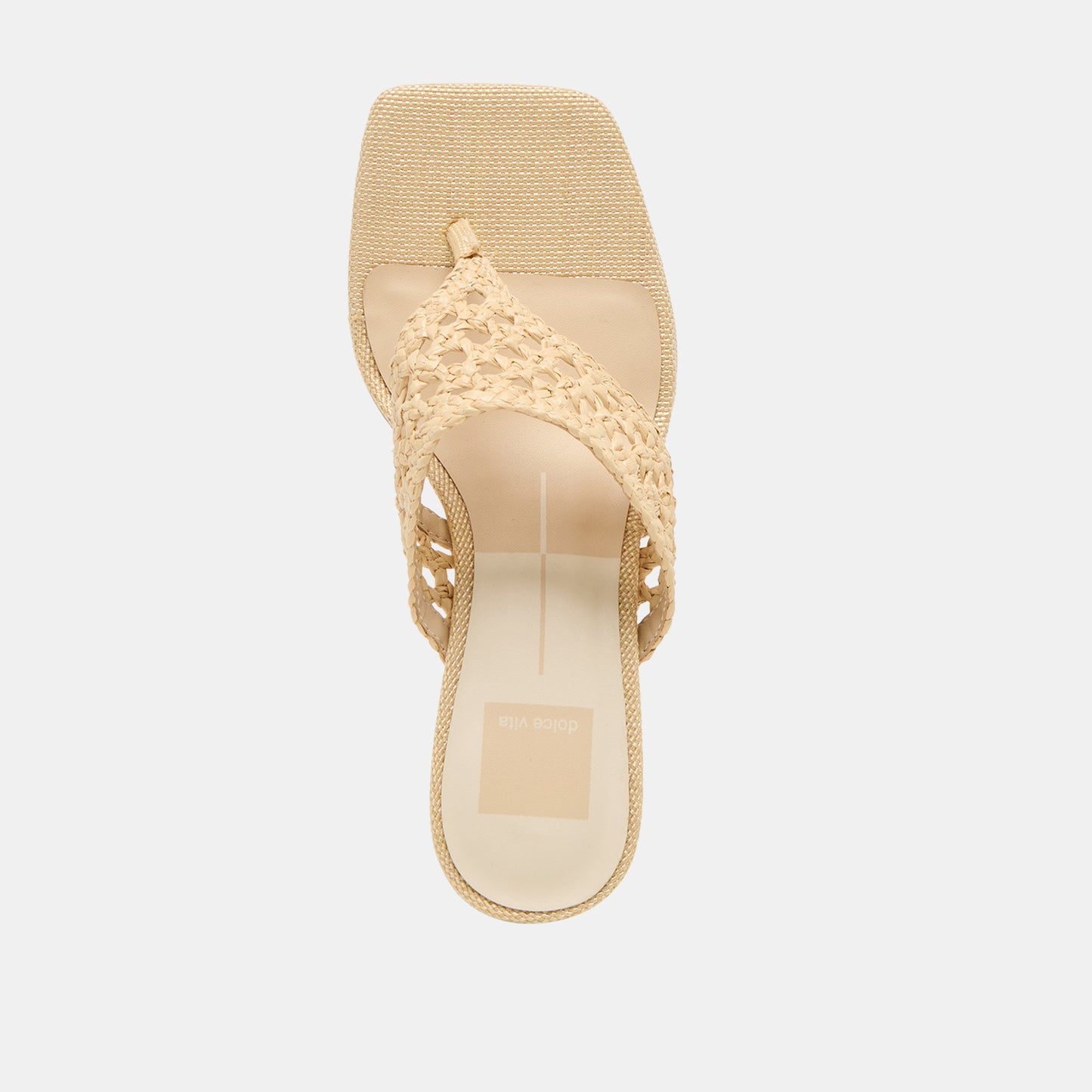 Barlo Lt Natural Woven Raffia Heels Dolce Vita For sale