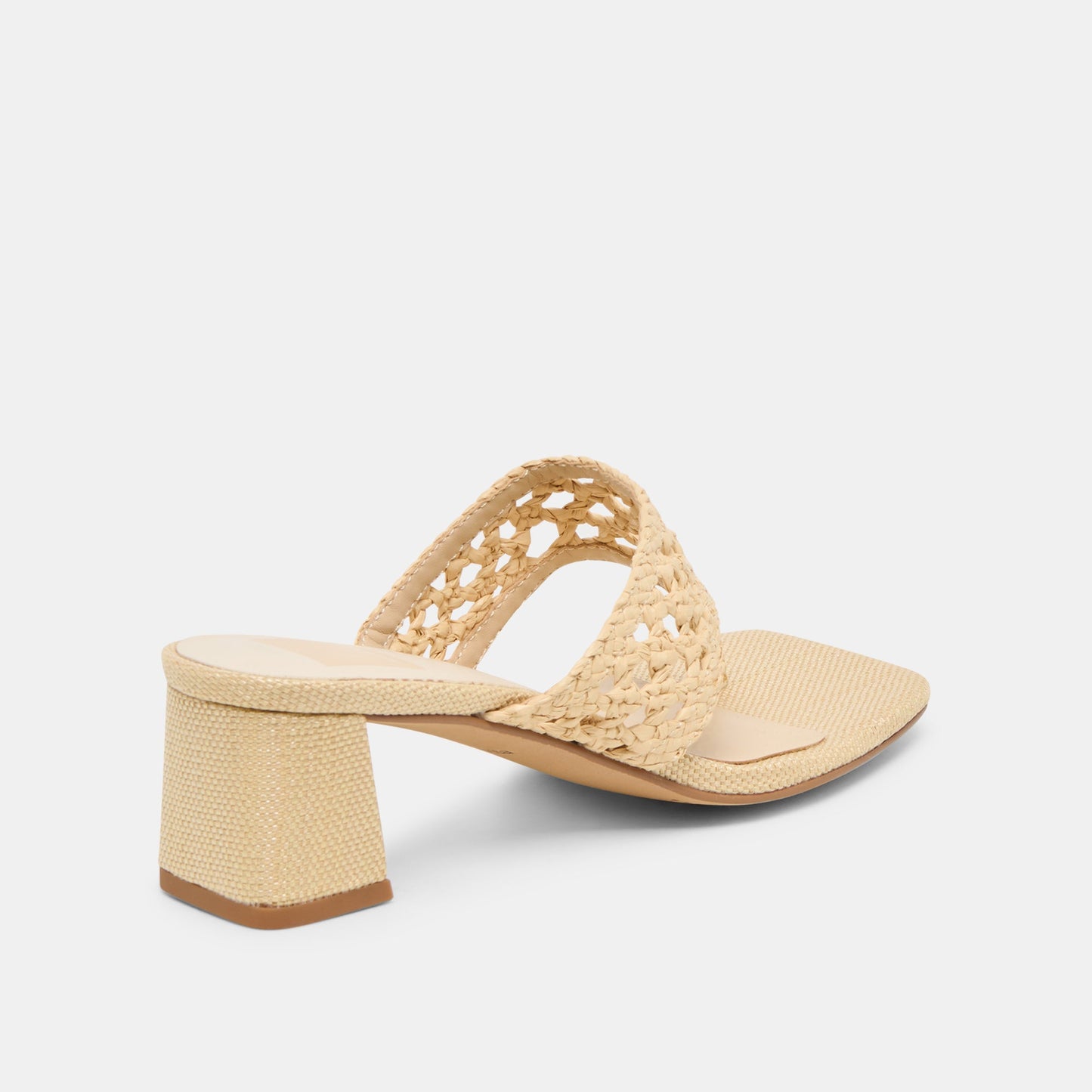 Barlo Lt Natural Woven Raffia Heels Dolce Vita For sale