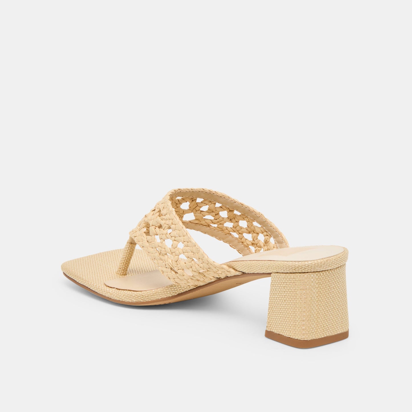 Barlo Lt Natural Woven Raffia Heels Dolce Vita For sale