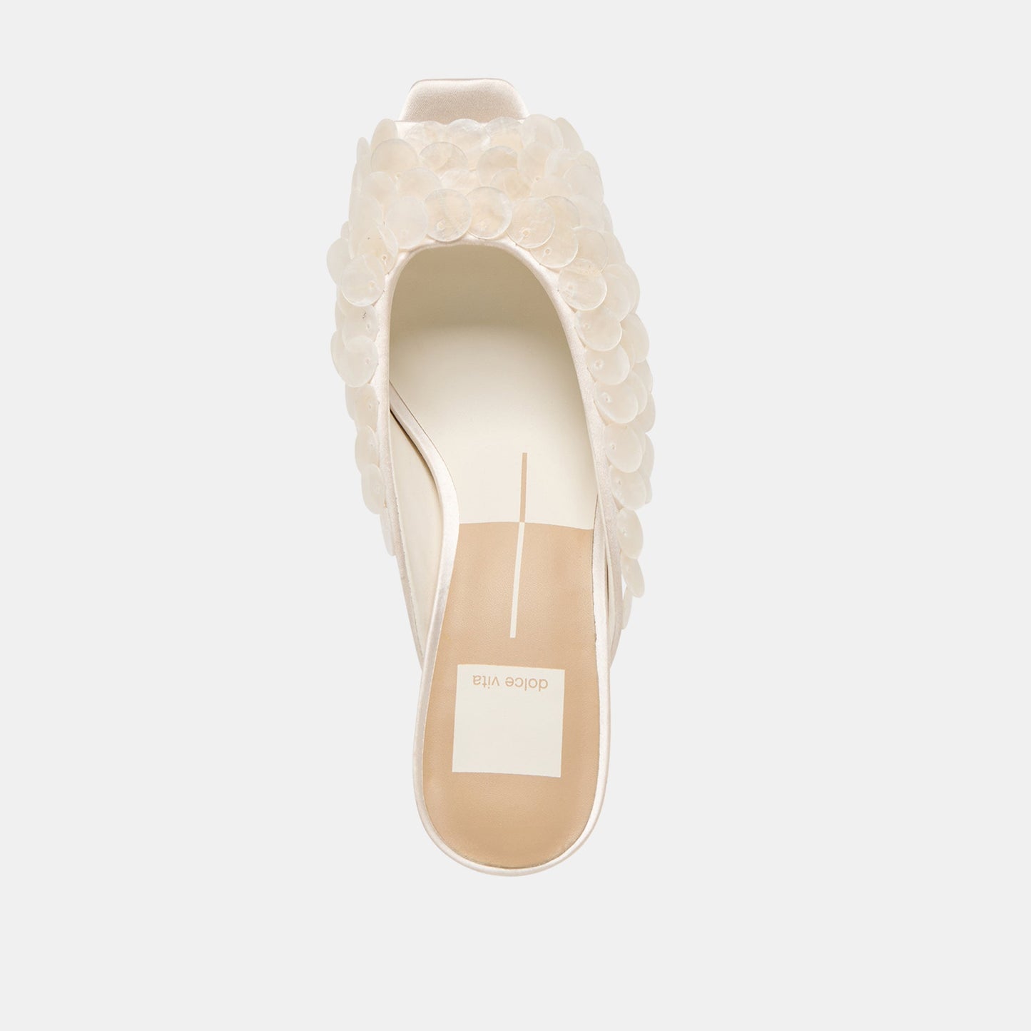 Samary Confetti Off White Satin Heels Dolce Vita New