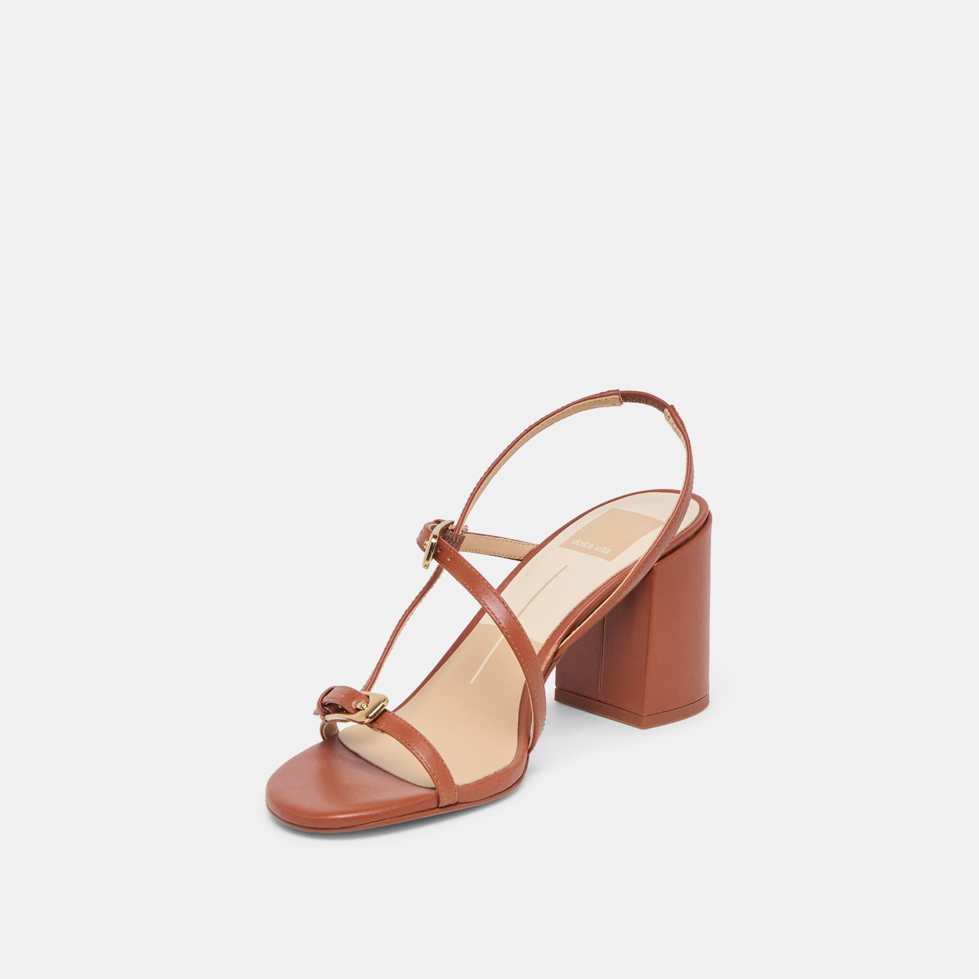 Faye Cognac Leather Heels Dolce Vita Discount