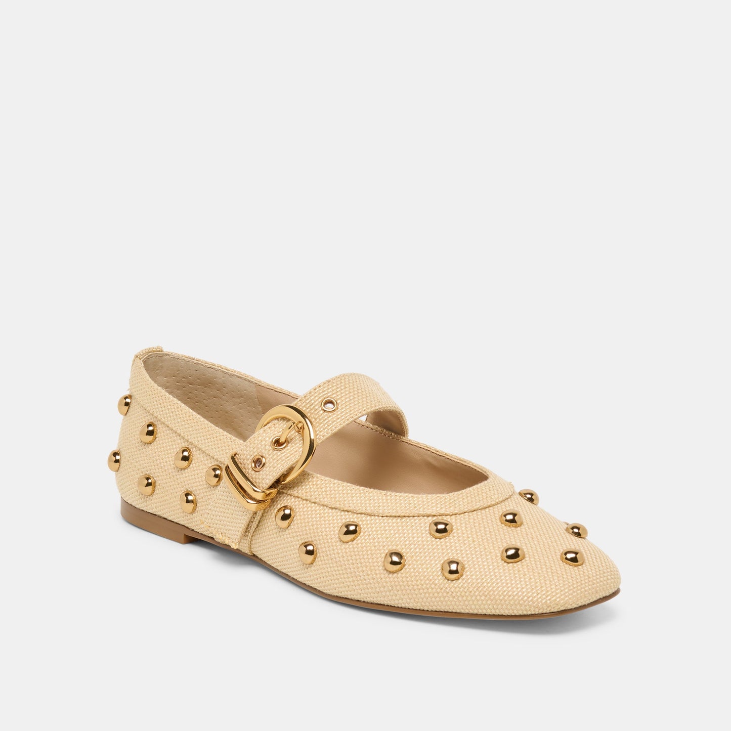 Mikel Stud Lt Natural Raffia Ballet Flats Dolce Vita Sale