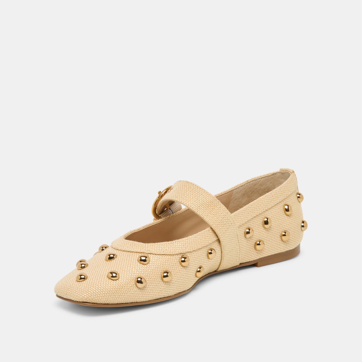 Mikel Stud Lt Natural Raffia Ballet Flats Dolce Vita Sale