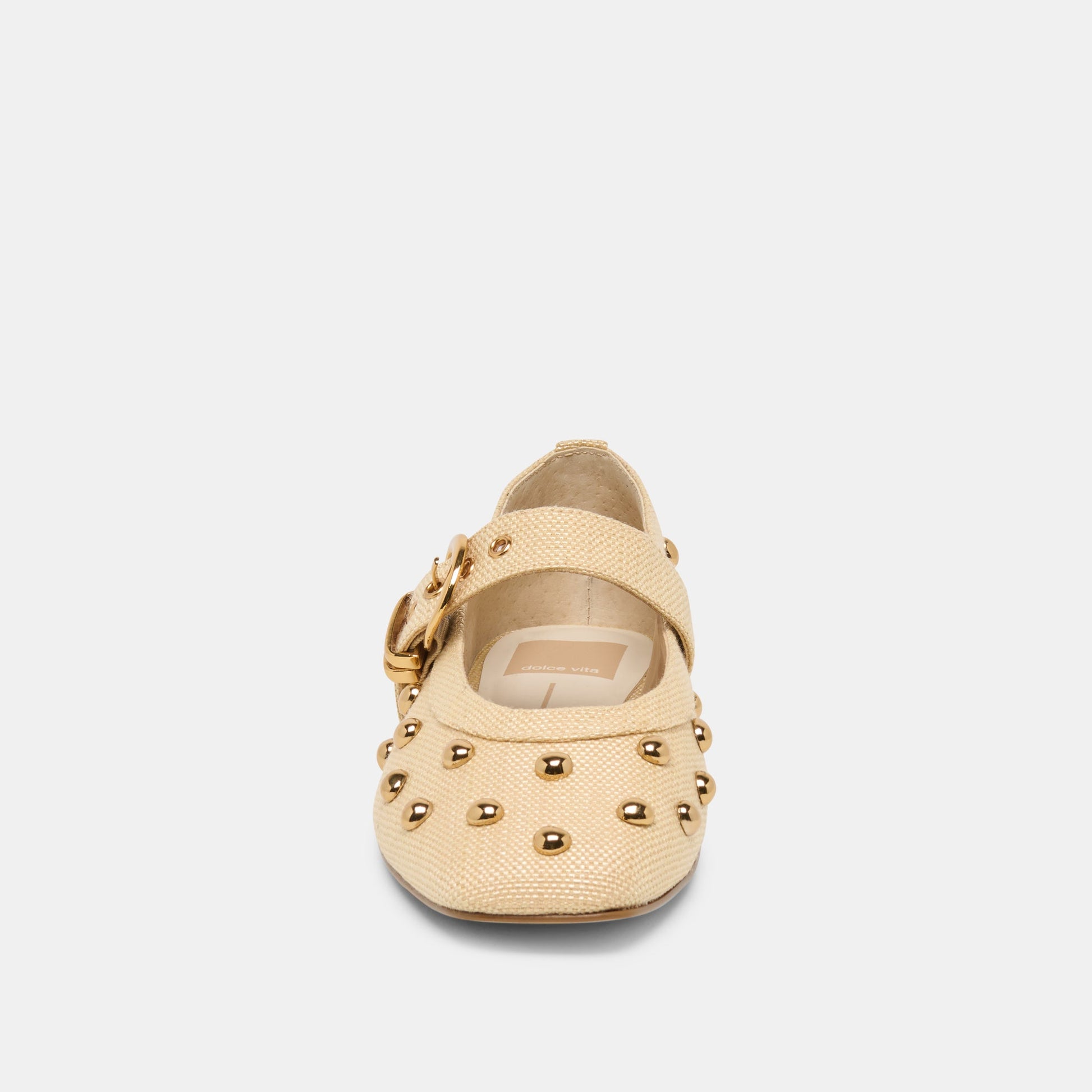Mikel Stud Lt Natural Raffia Ballet Flats Dolce Vita Sale