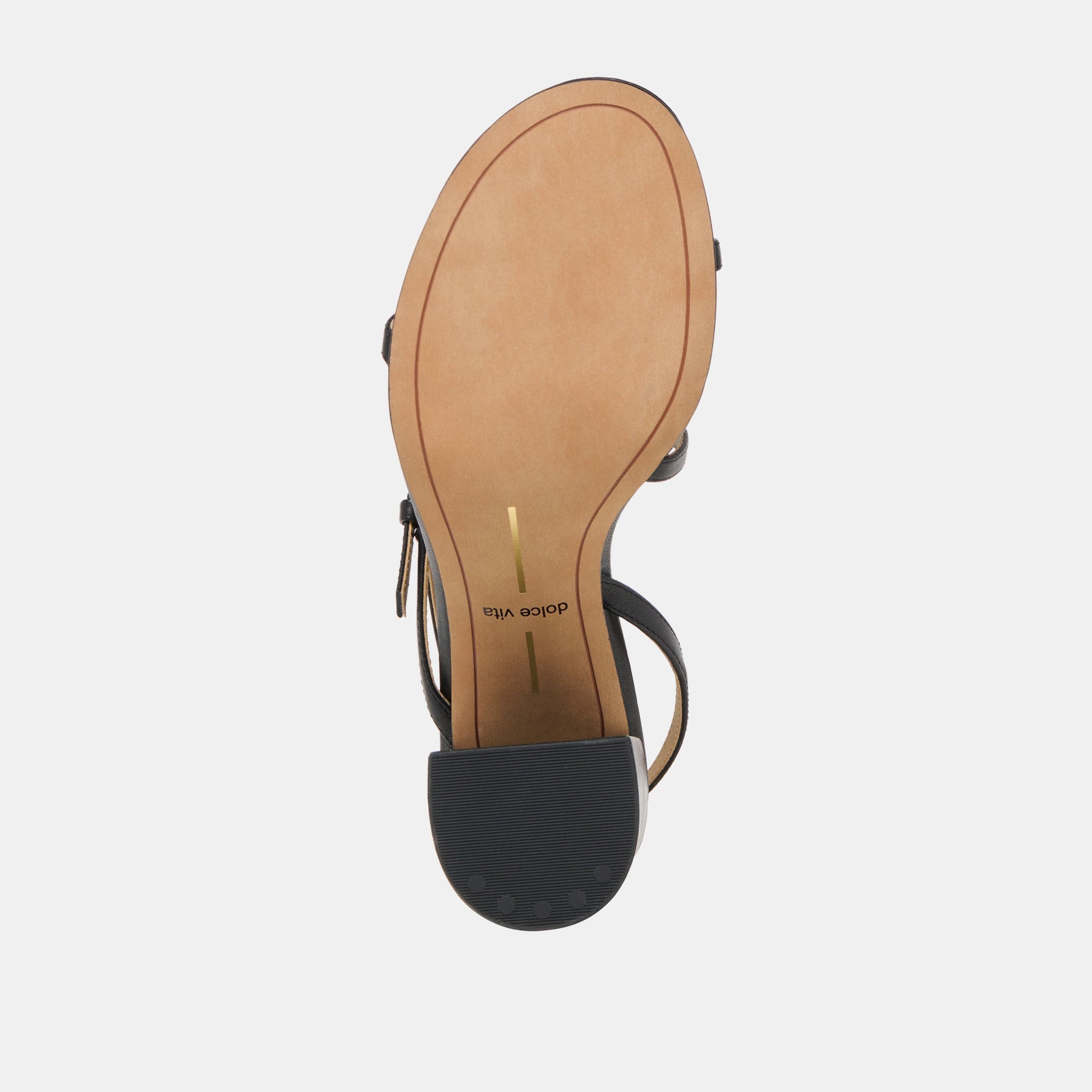 Faye Black Leather Heels Dolce Vita Outlet