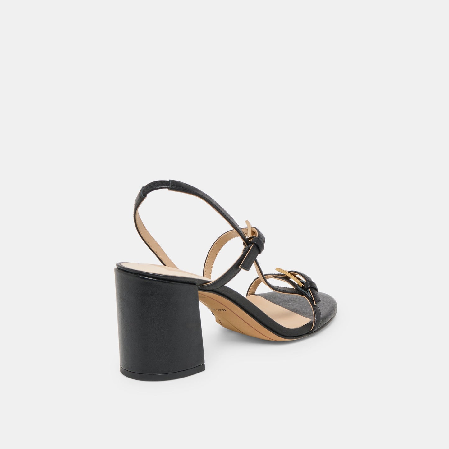 Faye Black Leather Heels Dolce Vita Outlet