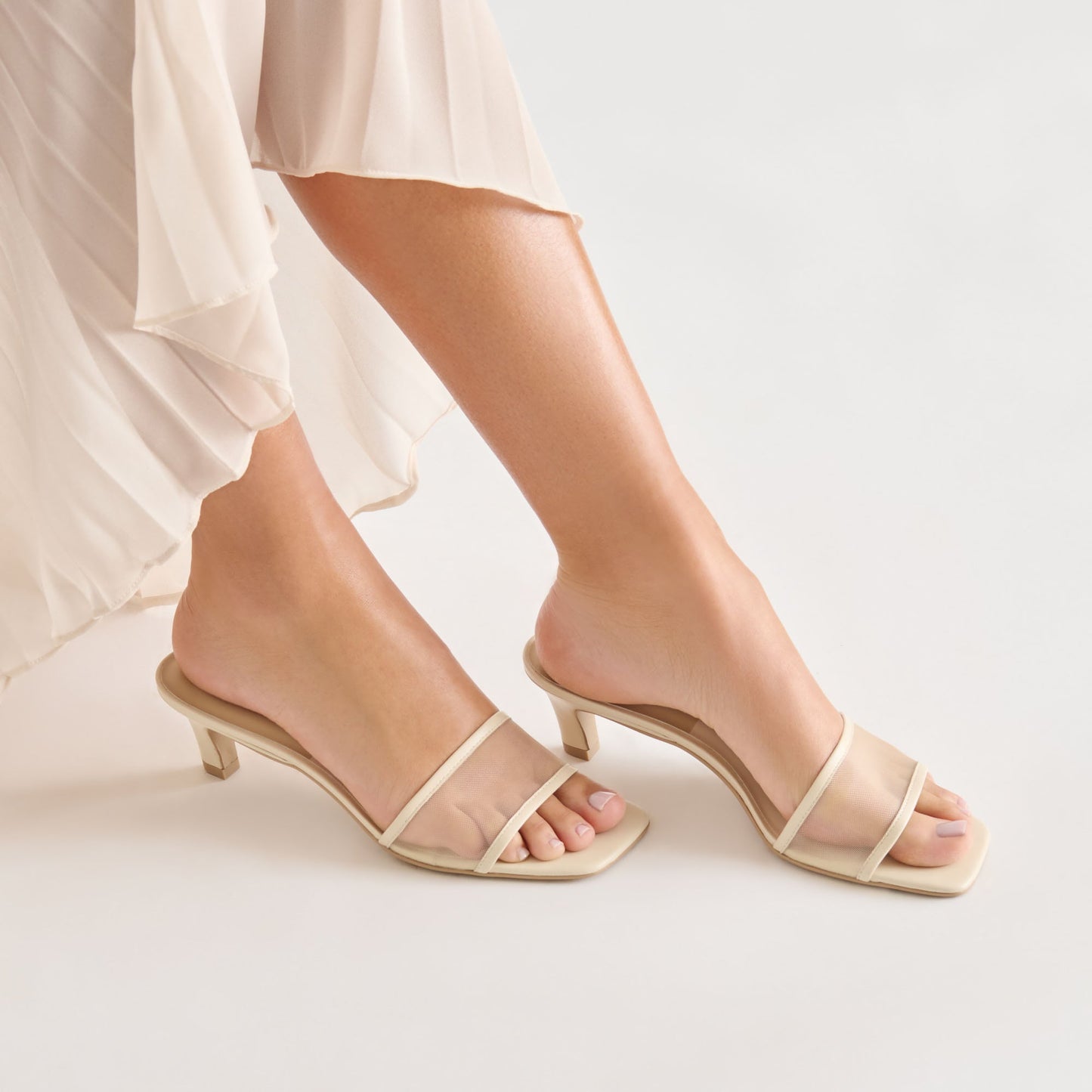 Rexa Mesh Creme Mesh Heels Dolce Vita For sale
