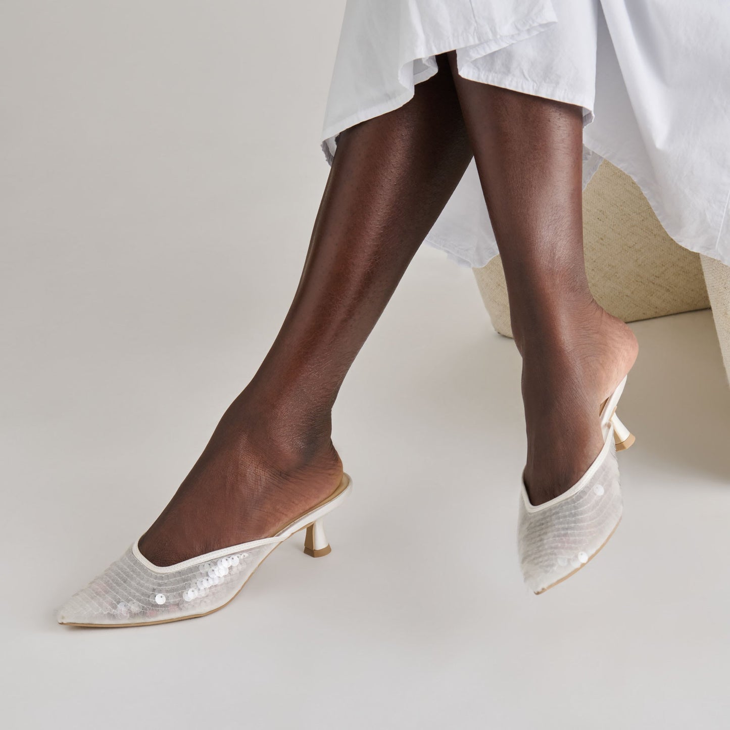 Cleo Ivory Sequin Heels Dolce Vita Discount