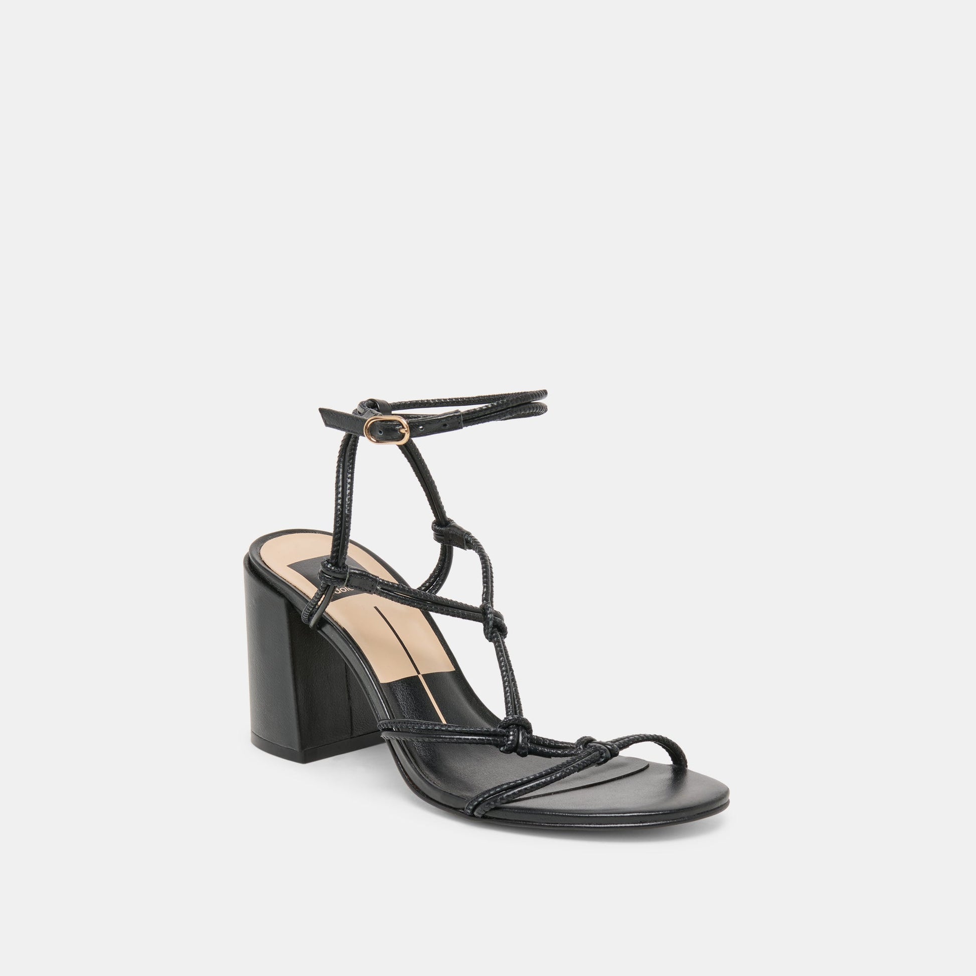 Fizzy Black Leather Heels Dolce Vita New
