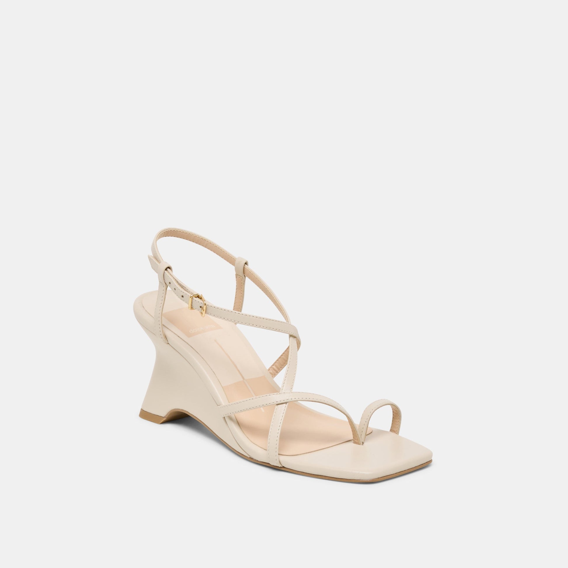 Aylee Cream Leather Wedges Dolce Vita us