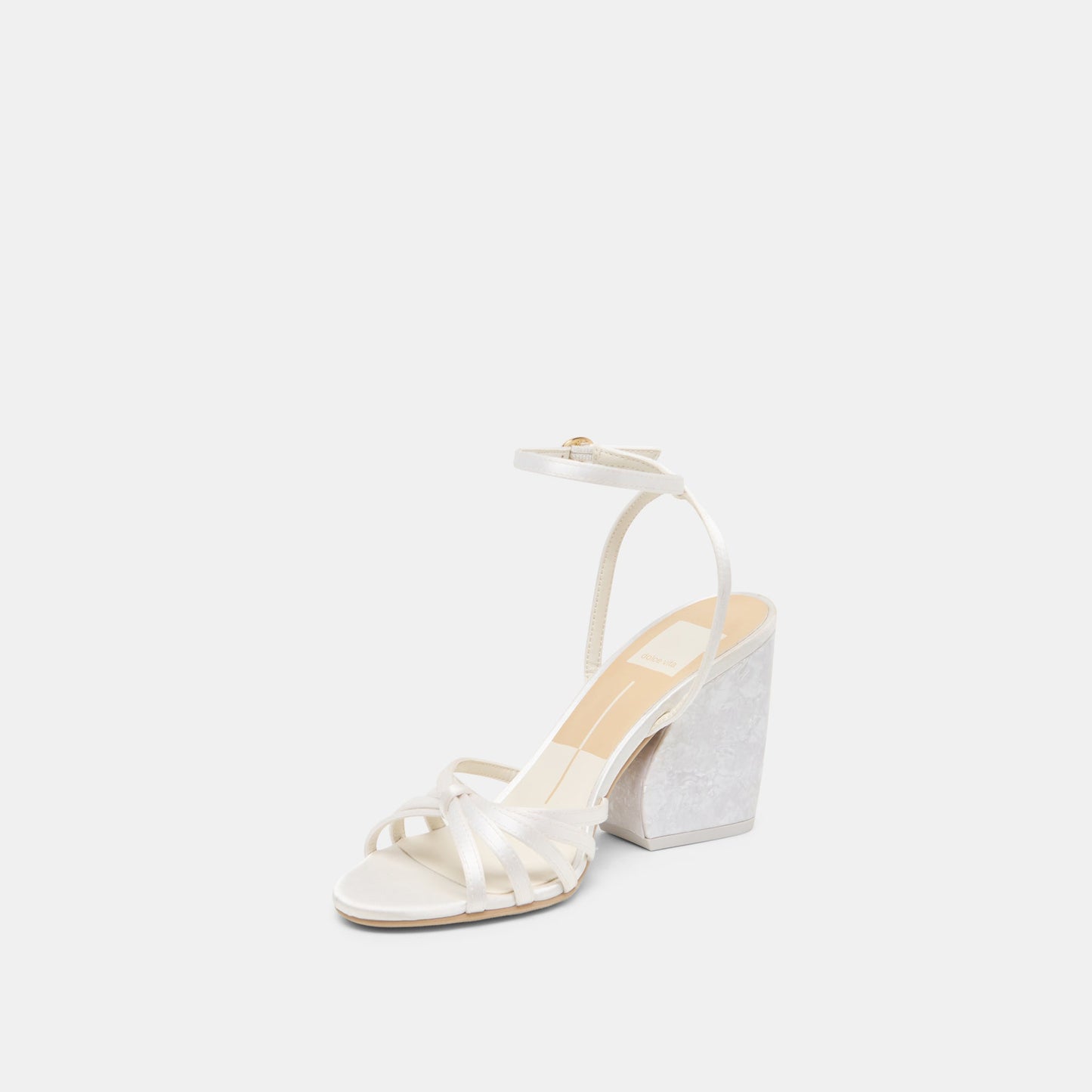 Ronica True White Satin Heels Dolce Vita New