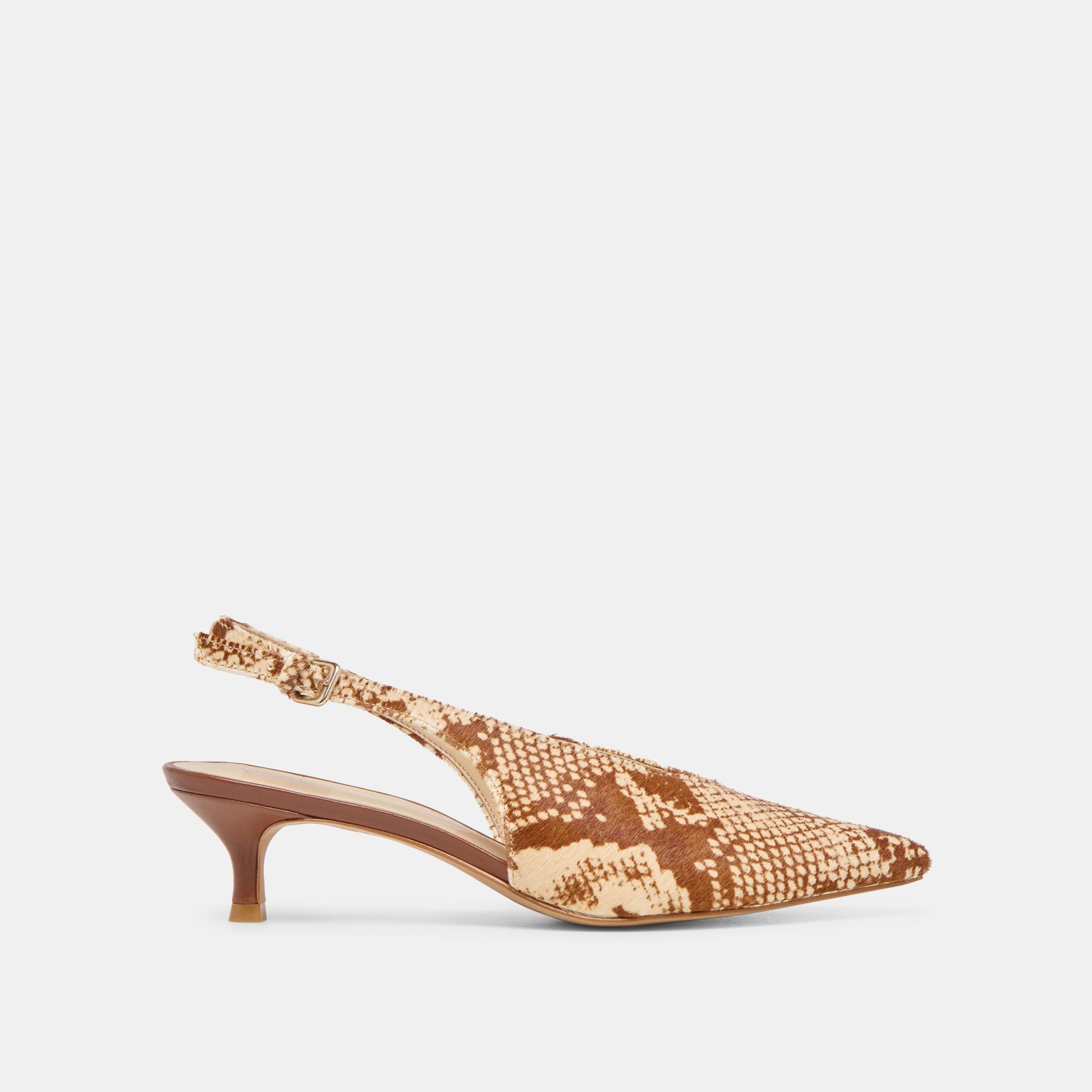Alenna Brown Snake Calf Hair Heels Dolce Vita Discount