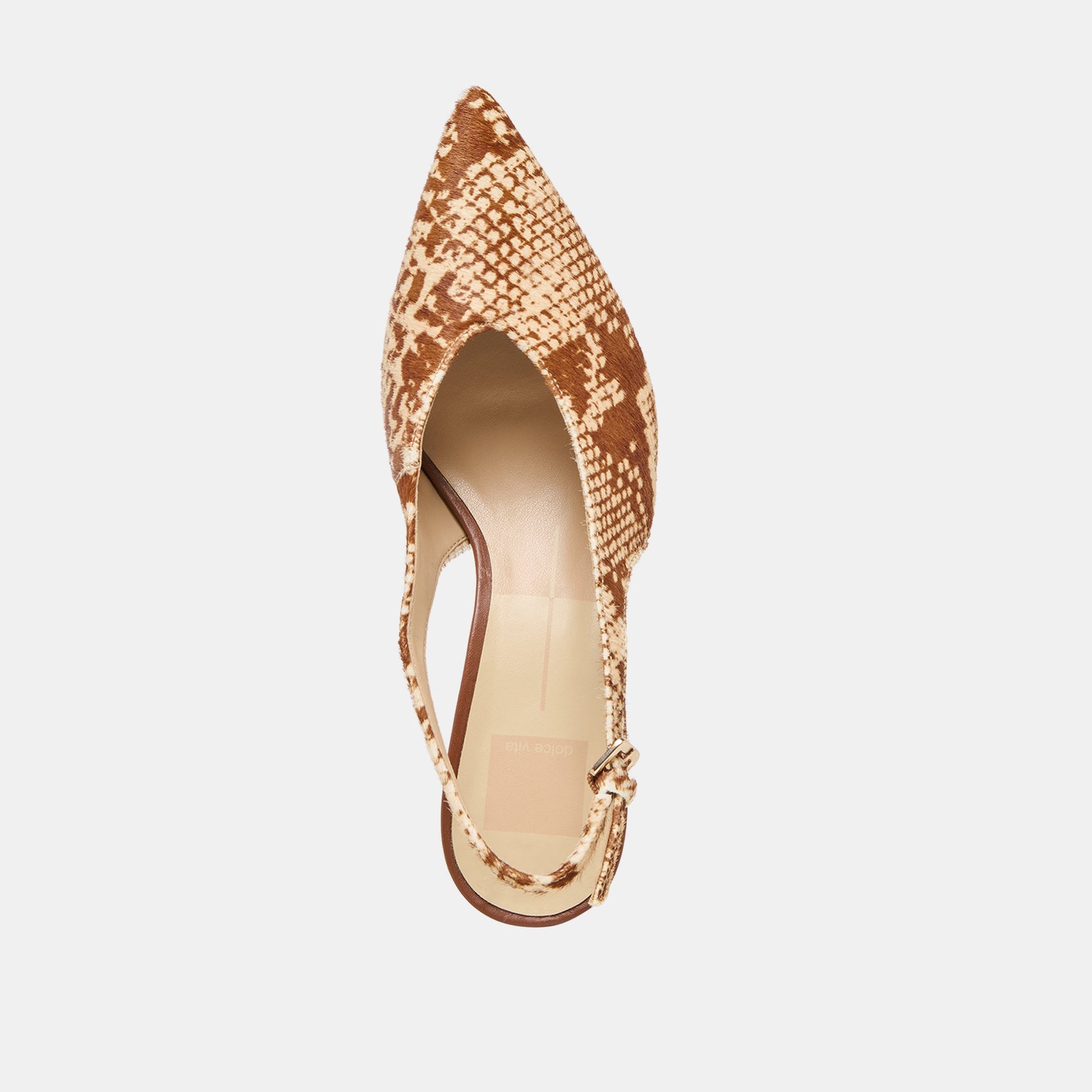 Alenna Brown Snake Calf Hair Heels Dolce Vita Discount