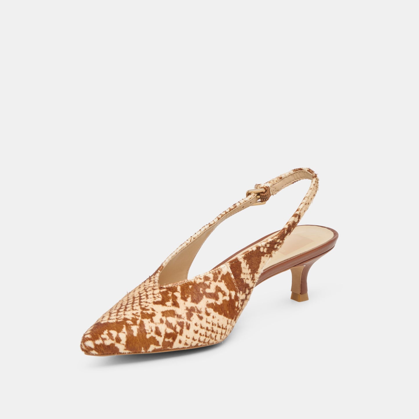 Alenna Brown Snake Calf Hair Heels Dolce Vita Discount