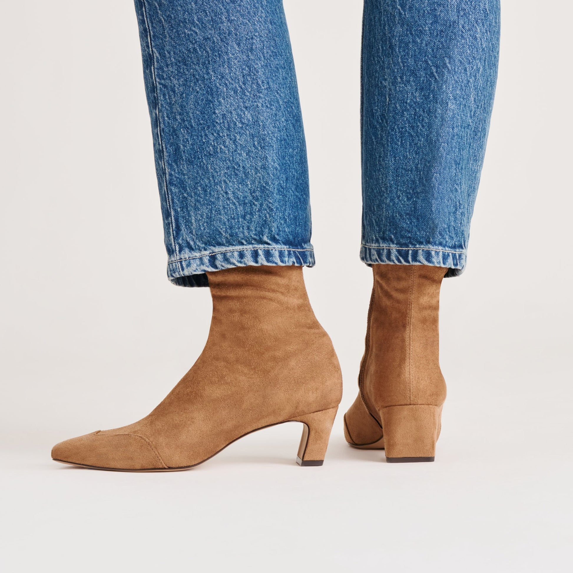 Anika Lt Brown Stella Suede Boots Dolce Vita Sale