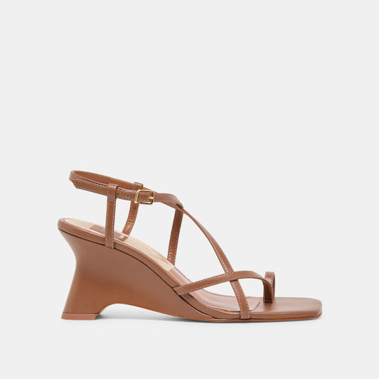 Aylee Cognac Leather Wedges Dolce Vita Outlet