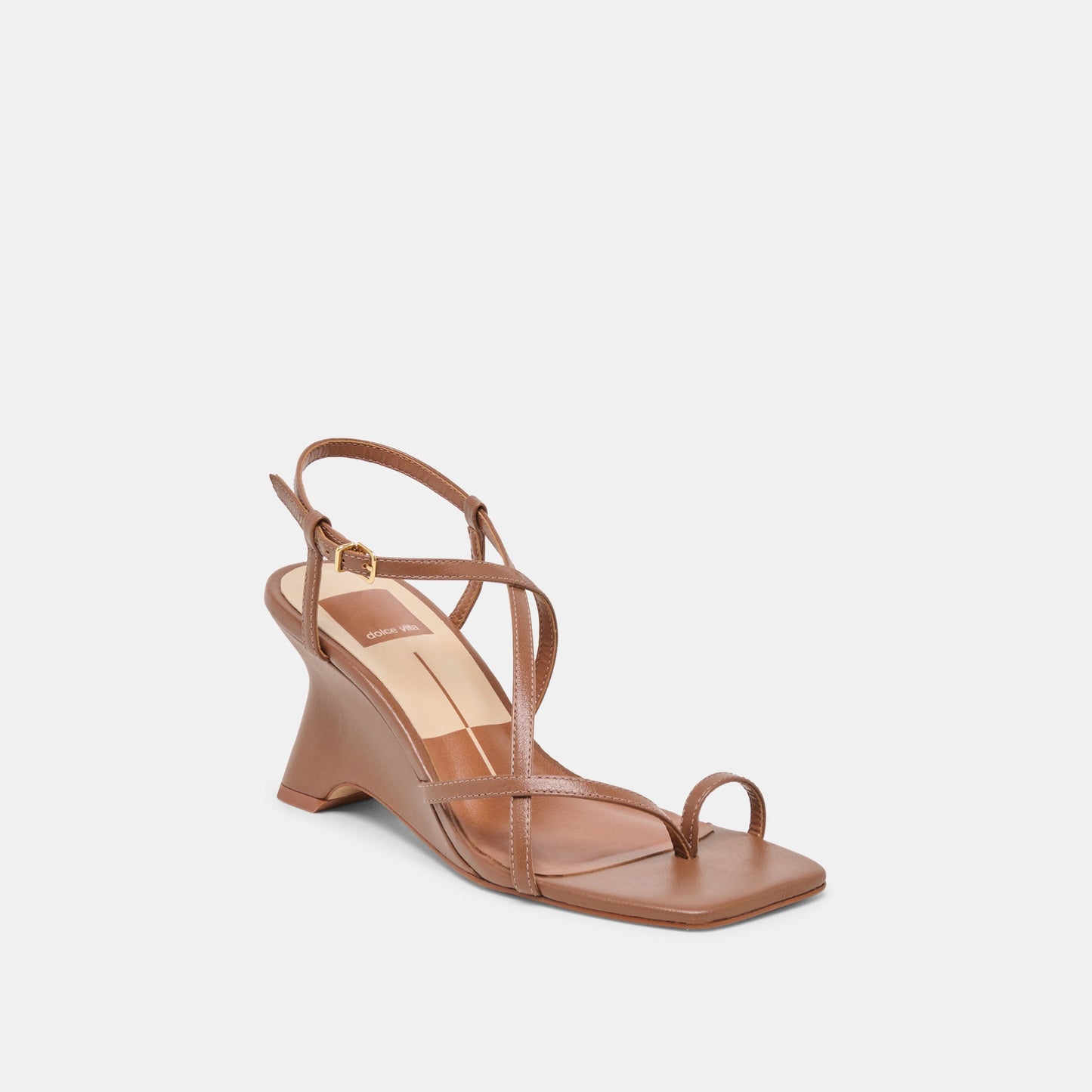 Aylee Cognac Leather Wedges Dolce Vita Outlet
