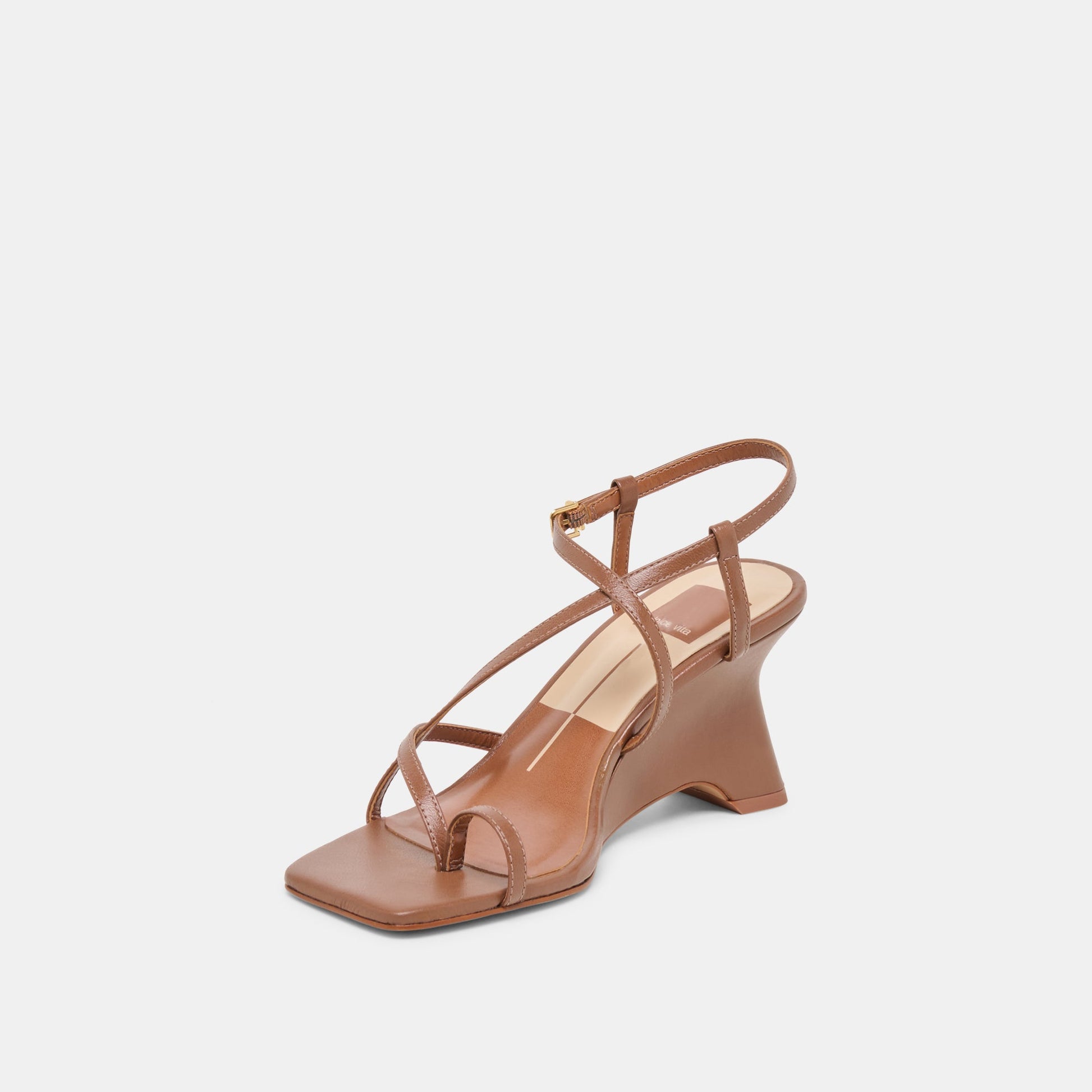 Aylee Cognac Leather Wedges Dolce Vita Outlet