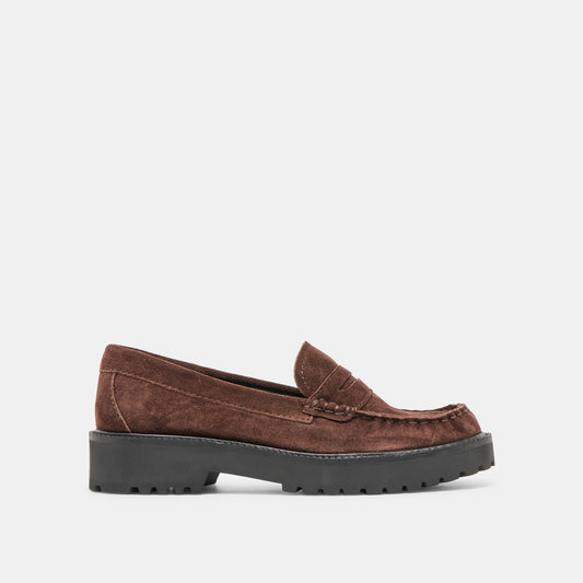 Merek Dk Brown Suede Loafers Dolce Vita On sale