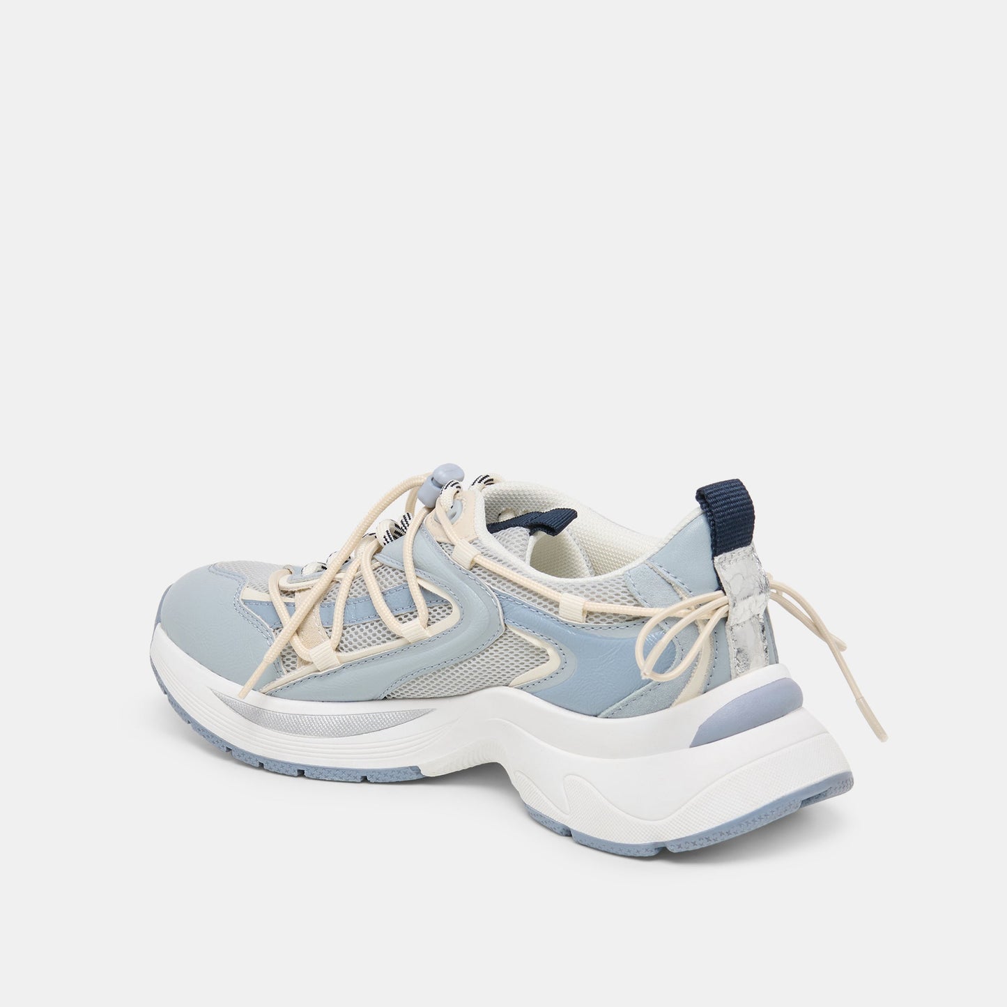 Selmar Blue Multi Leather Sneakers Dolce Vita New