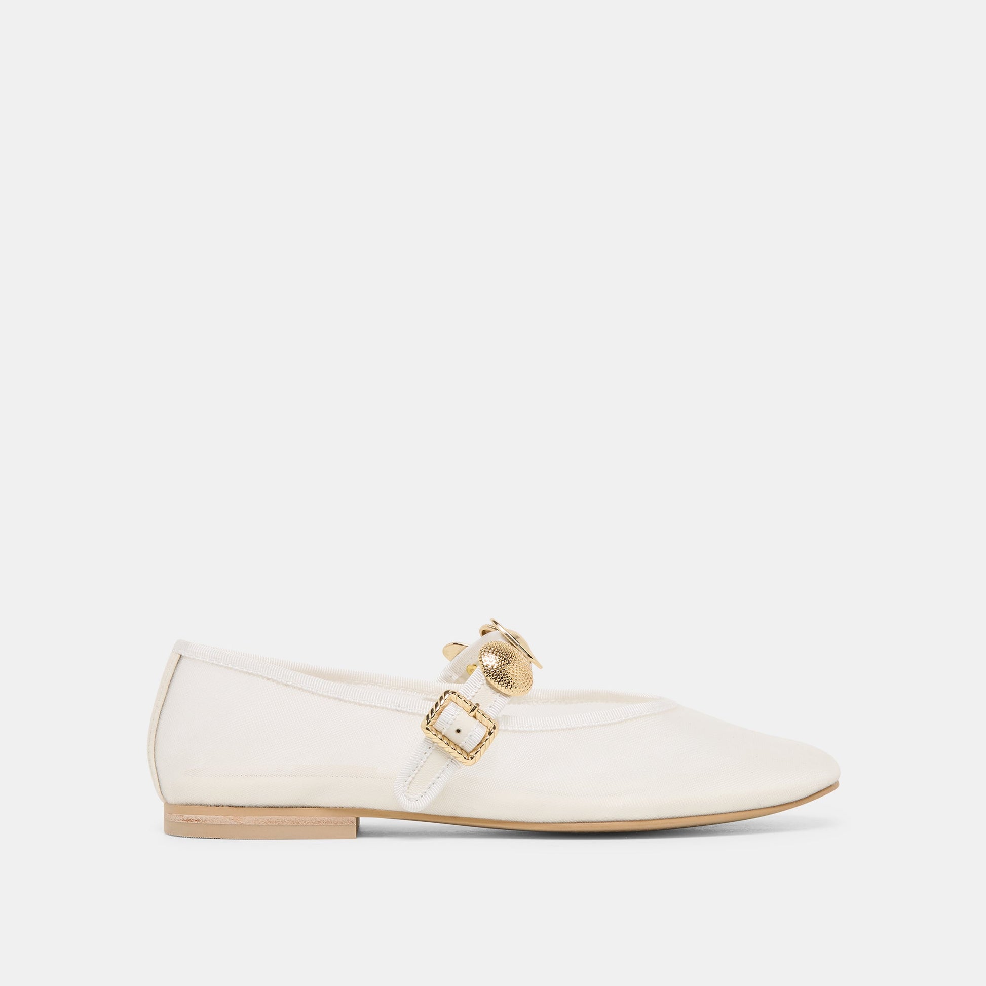 Relan Mesh White Mesh Ballet Flats Dolce Vita Discount
